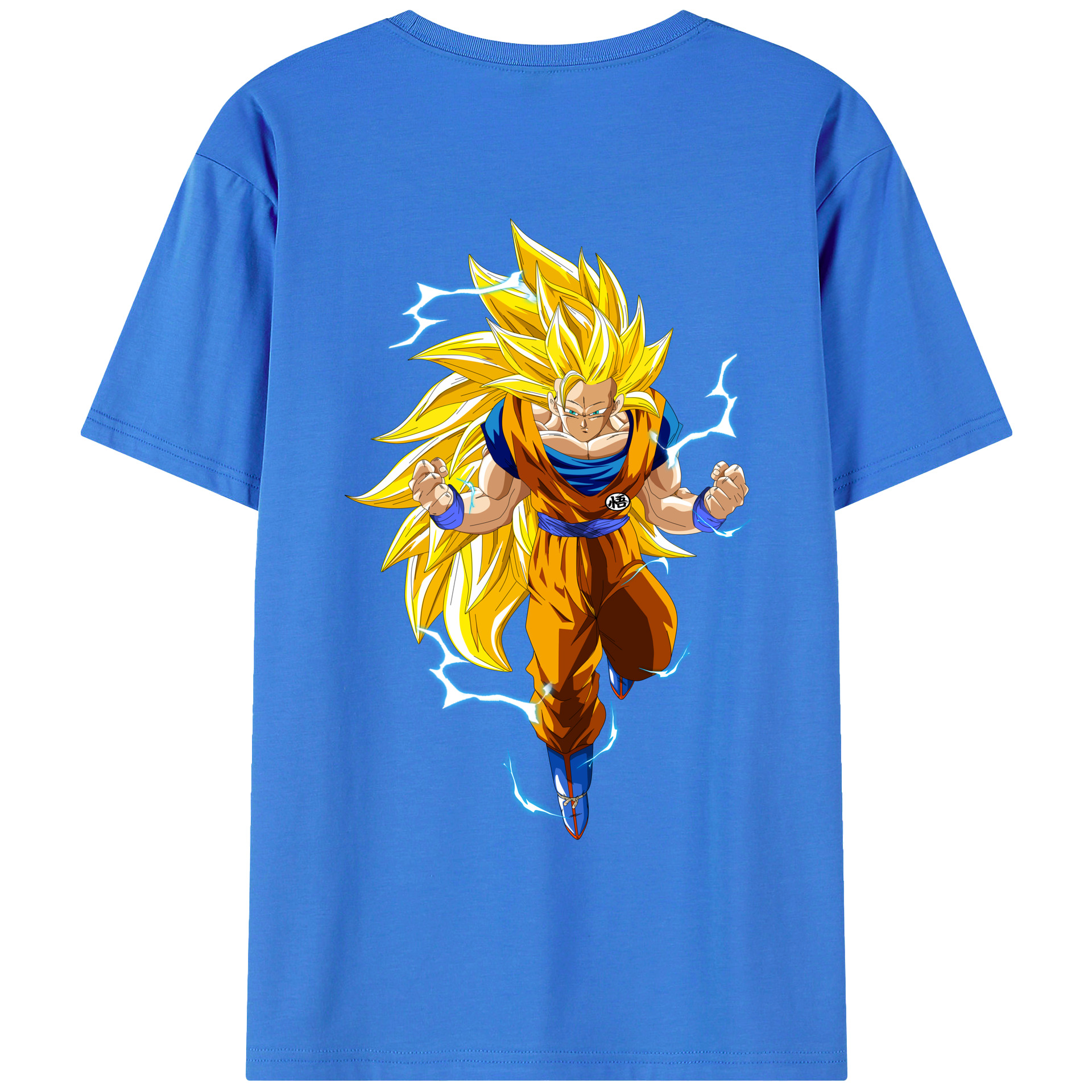（画像用） ドラゴンボール 孫悟空（そん ごくう）Son Goku カカロット DRAGON BALL Kakarotto 綿100％ メンズ半袖Tシャツ（バックプリント） 通気性