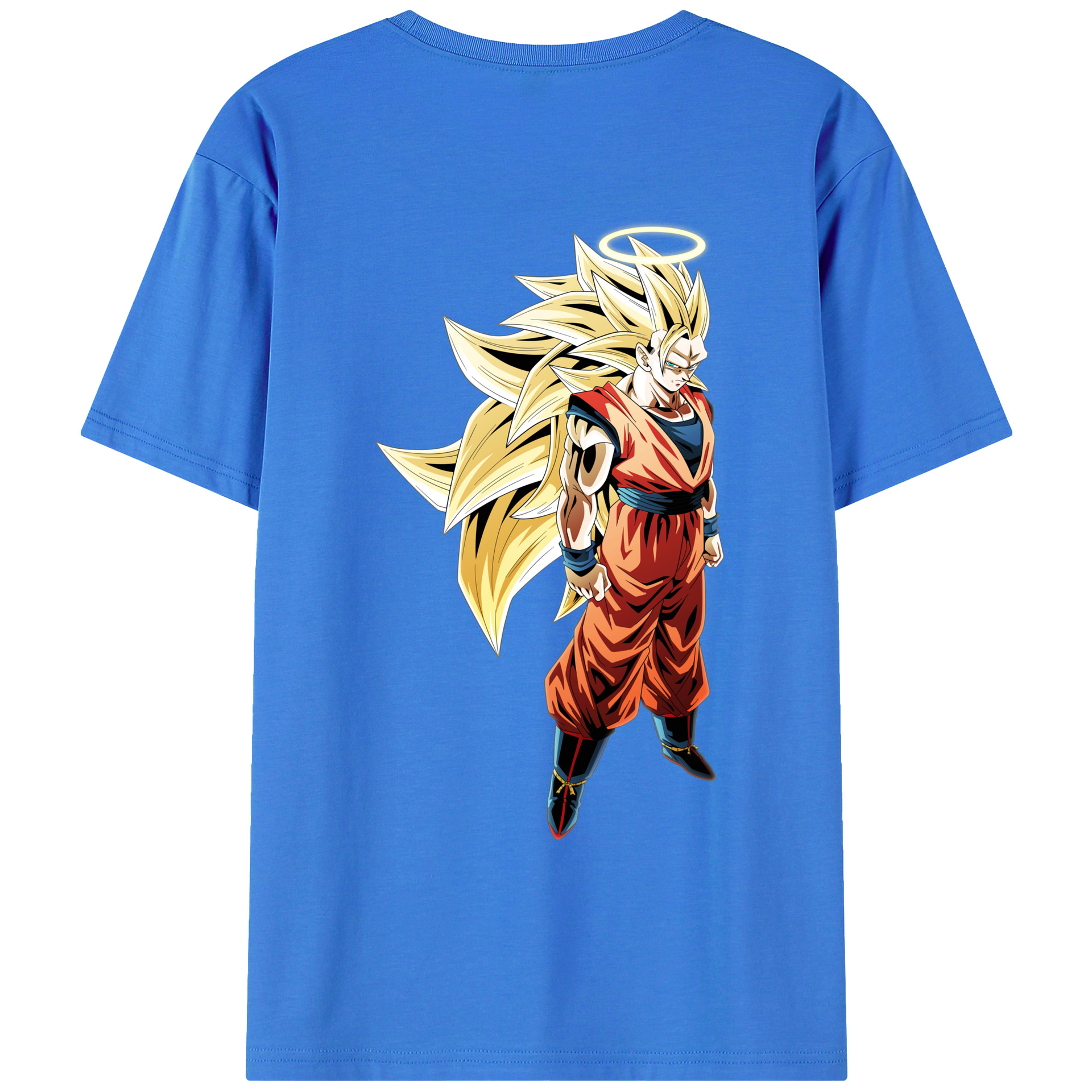（画像用） ドラゴンボール 孫悟空（そん ごくう）Son Goku カカロット DRAGON BALL Kakarotto 綿100％ メンズ半袖Tシャツ（バックプリント） 通気性