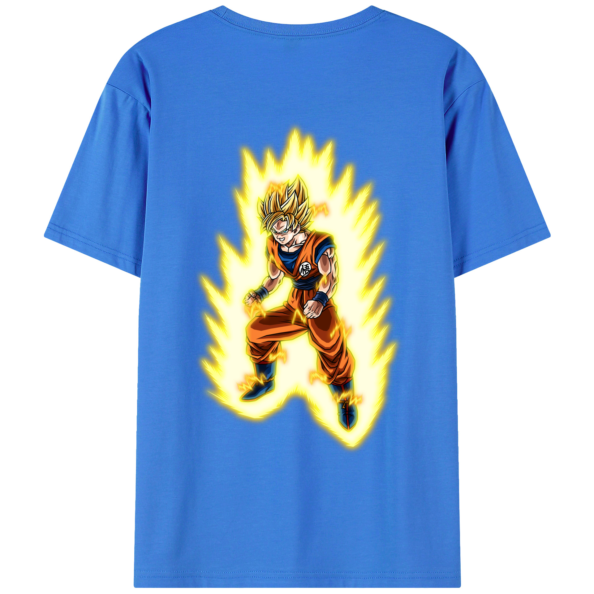 （画像用） ドラゴンボール 孫悟空（そん ごくう）Son Goku カカロット DRAGON BALL Kakarotto 綿100％ メンズ半袖Tシャツ（バックプリント） 通気性