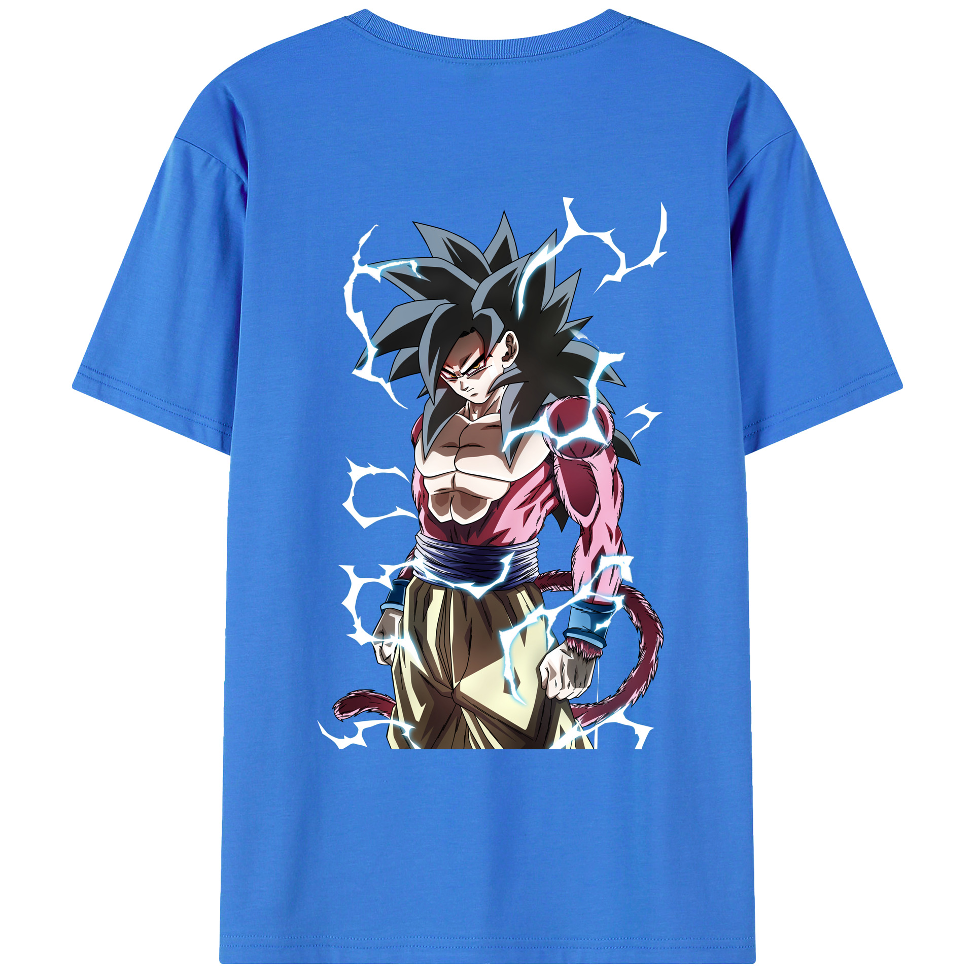 （画像用） ドラゴンボール 孫悟空（そん ごくう）Son Goku カカロット DRAGON BALL Kakarotto 綿100％ メンズ半袖Tシャツ（バックプリント） 通気性