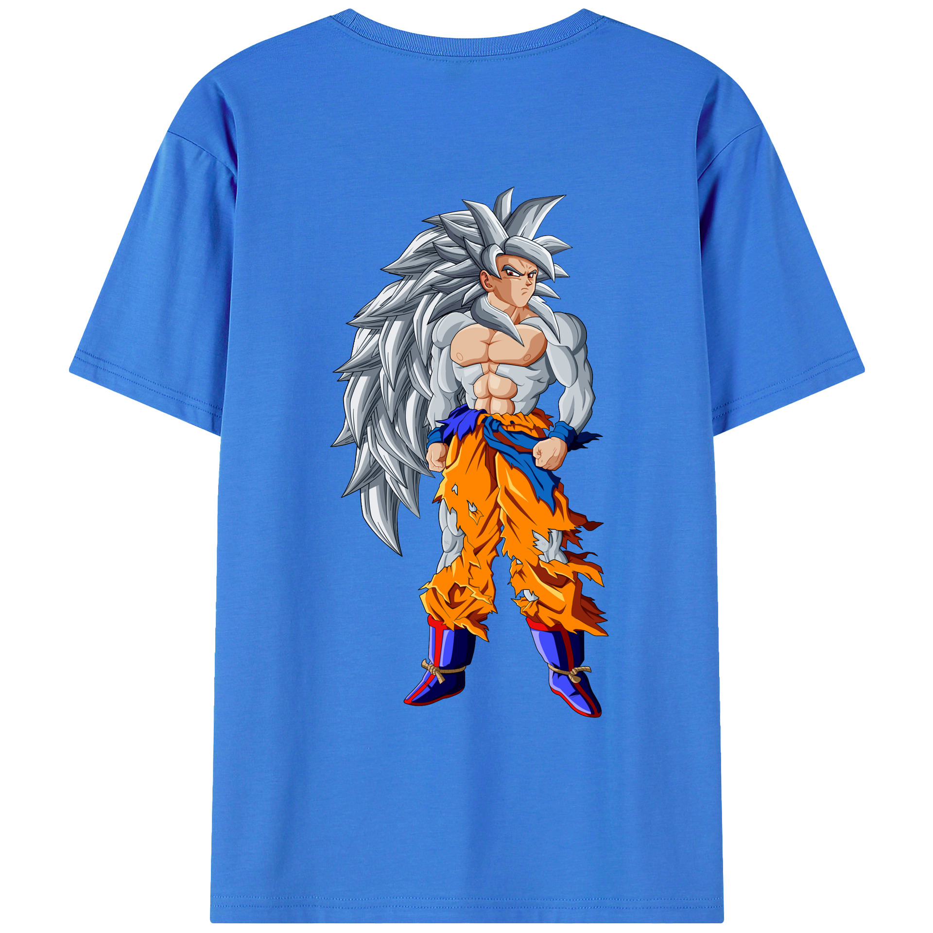 （画像用） ドラゴンボール 孫悟空（そん ごくう）Son Goku カカロット DRAGON BALL Kakarotto 綿100％ メンズ半袖Tシャツ（バックプリント） 通気性