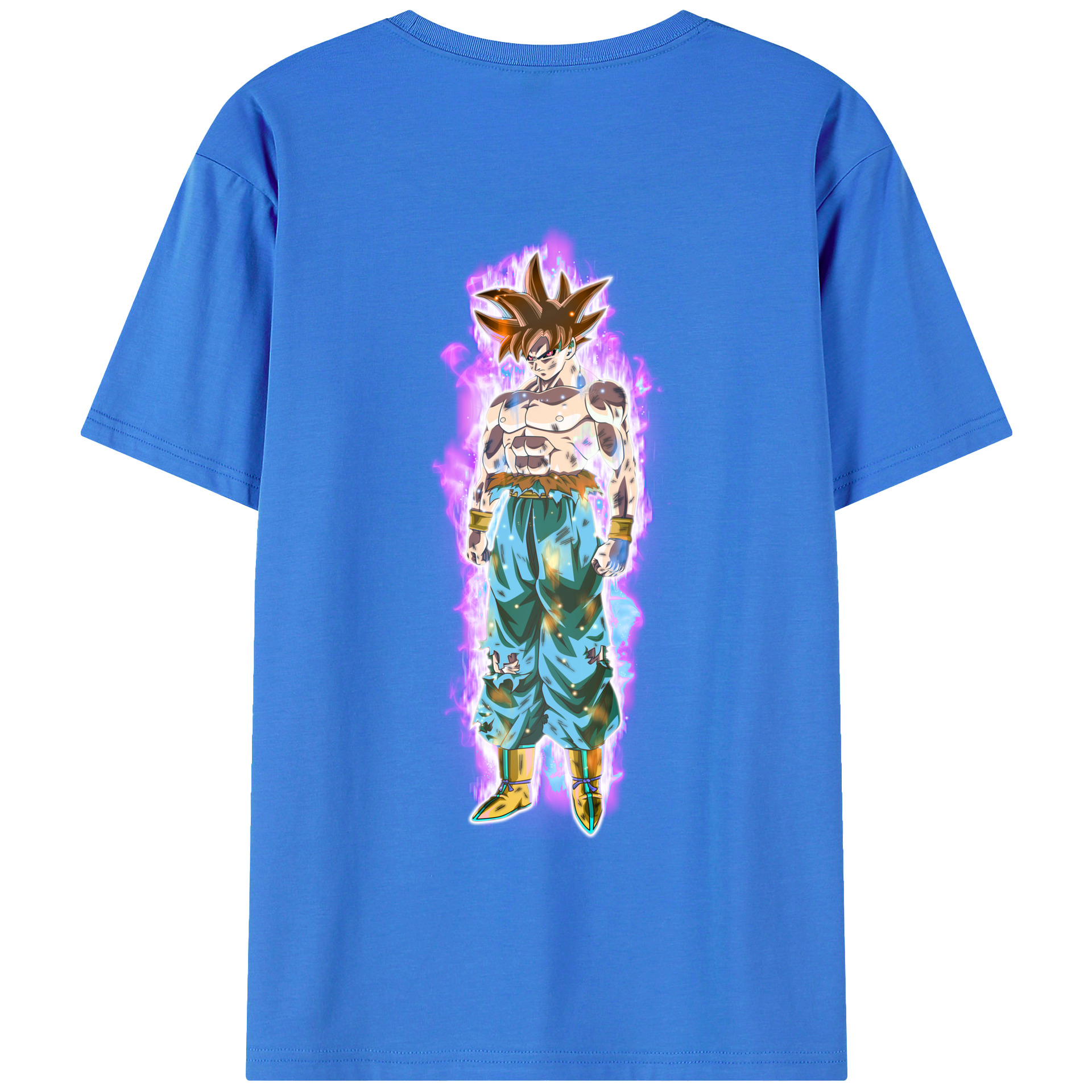 （画像用） ドラゴンボール 孫悟空（そん ごくう）Son Goku カカロット DRAGON BALL Kakarotto 綿100％ メンズ半袖Tシャツ（バックプリント） 通気性