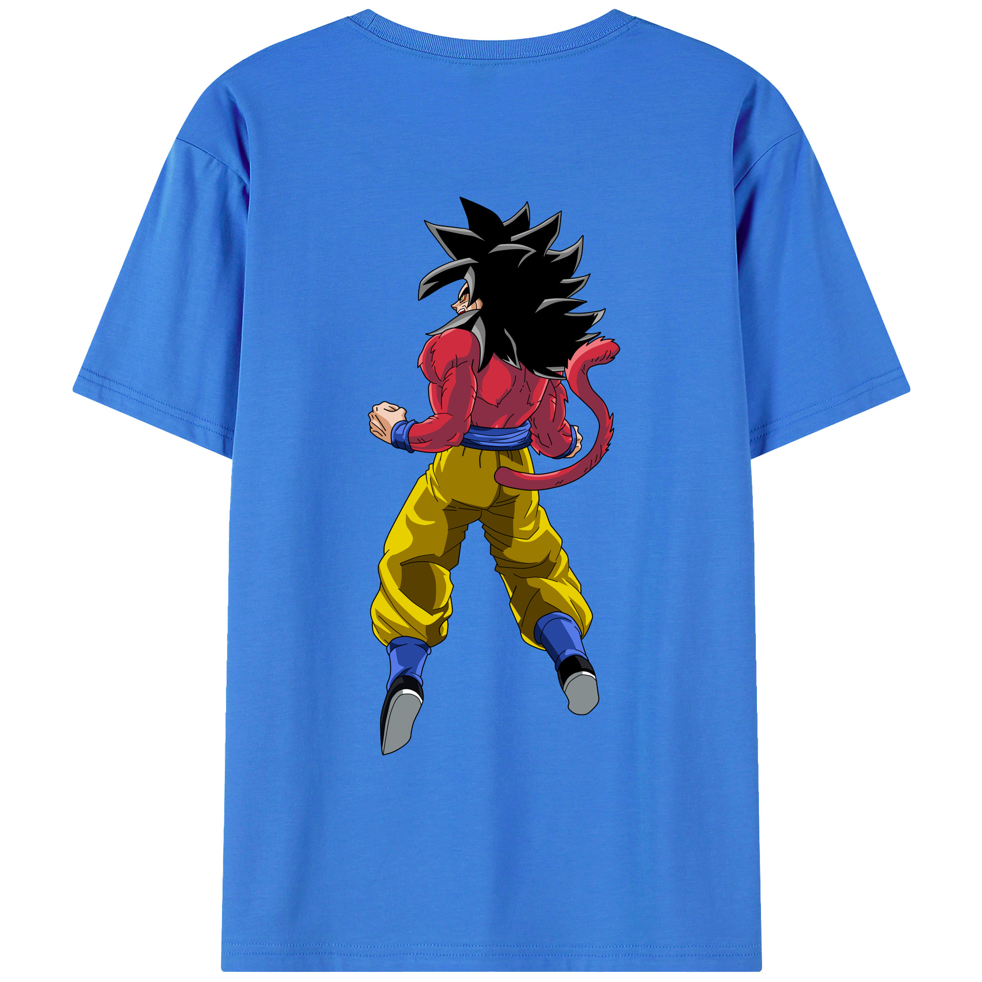 （画像用） ドラゴンボール 孫悟空（そん ごくう）Son Goku カカロット DRAGON BALL Kakarotto 綿100％ メンズ半袖Tシャツ（バックプリント） 通気性