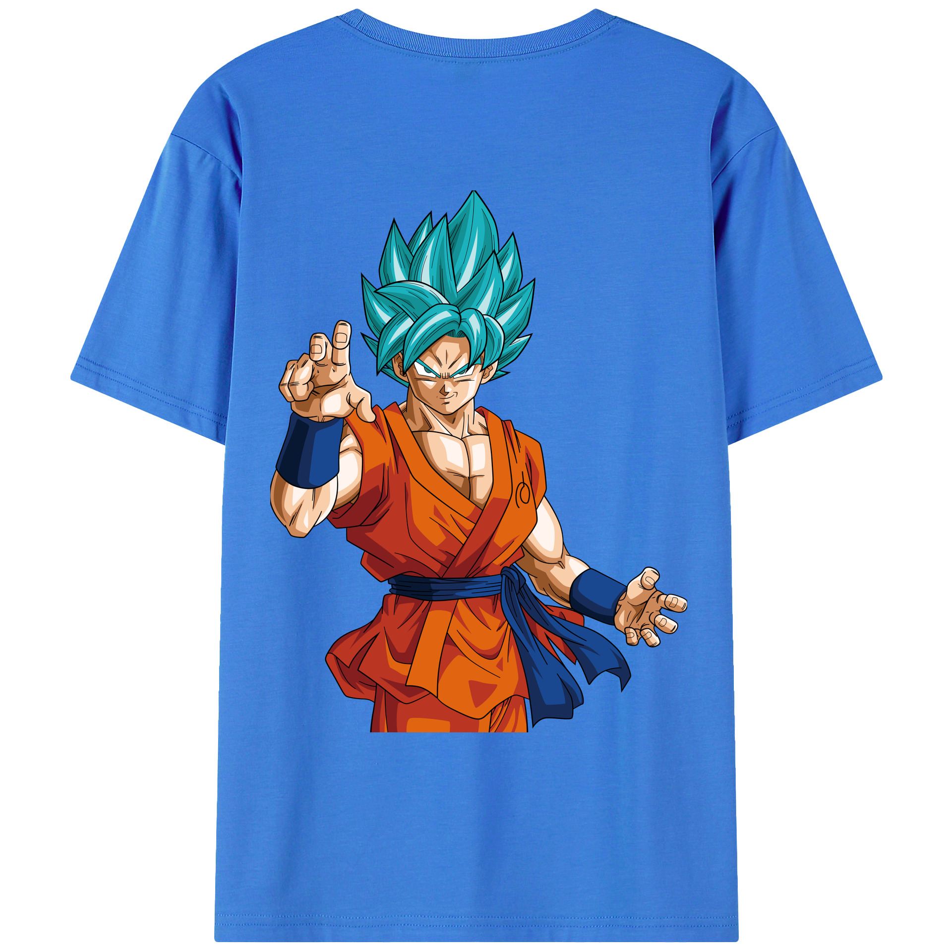 （画像用） ドラゴンボール 孫悟空（そん ごくう）Son Goku カカロット DRAGON BALL Kakarotto 綿100％ メンズ半袖Tシャツ（バックプリント） 通気性
