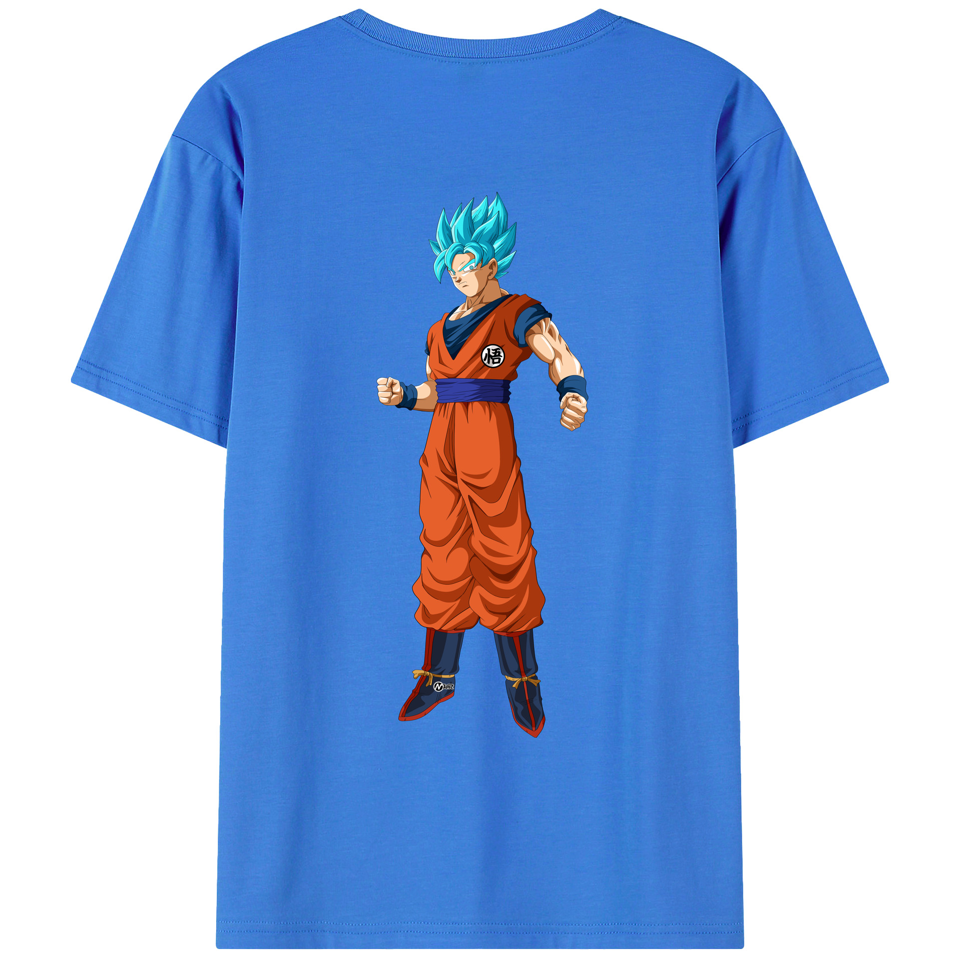 （画像用） ドラゴンボール 孫悟空（そん ごくう）Son Goku カカロット DRAGON BALL Kakarotto 綿100％ メンズ半袖Tシャツ（バックプリント） 通気性