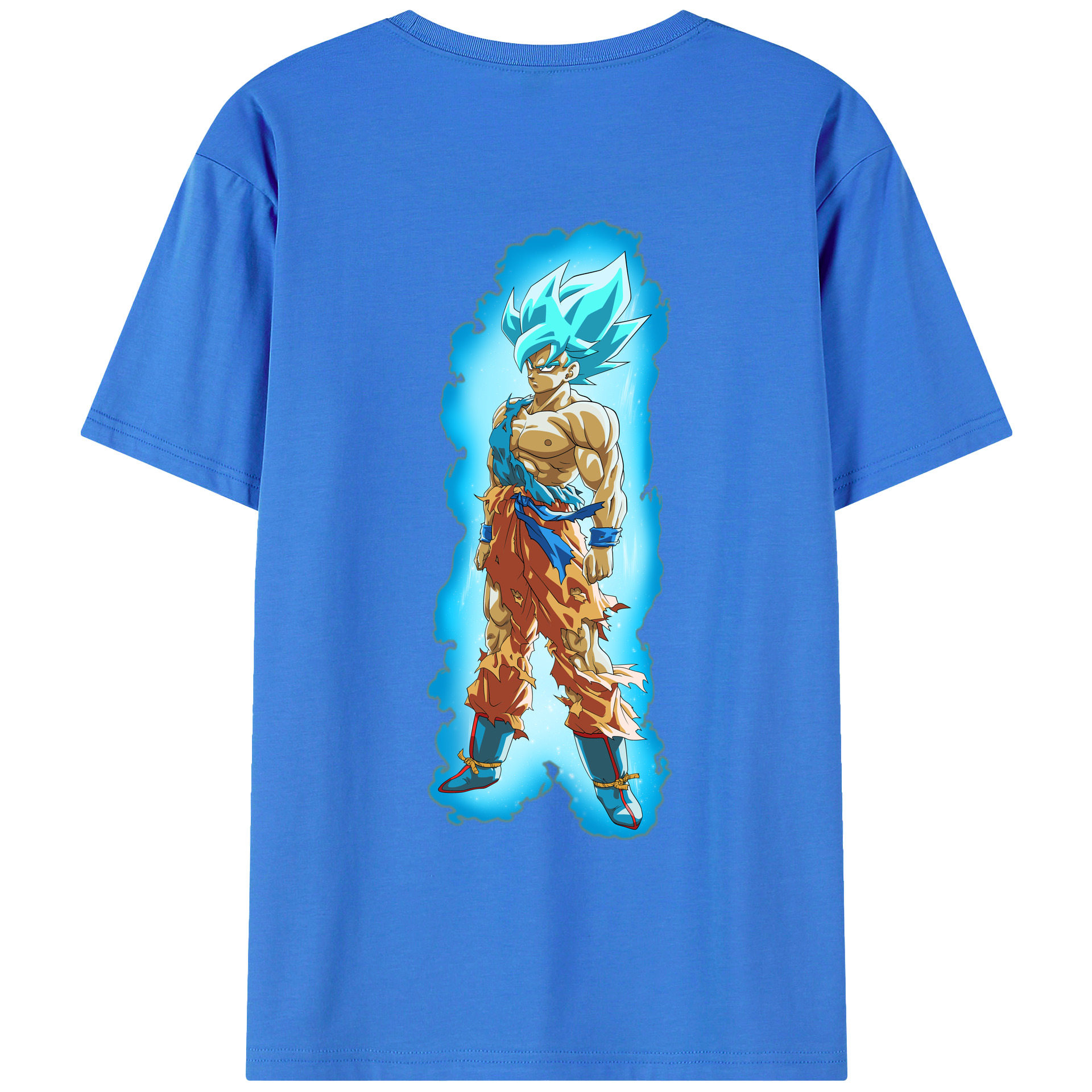 （画像用） ドラゴンボール 孫悟空（そん ごくう）Son Goku カカロット DRAGON BALL Kakarotto 綿100％ メンズ半袖Tシャツ（バックプリント） 通気性