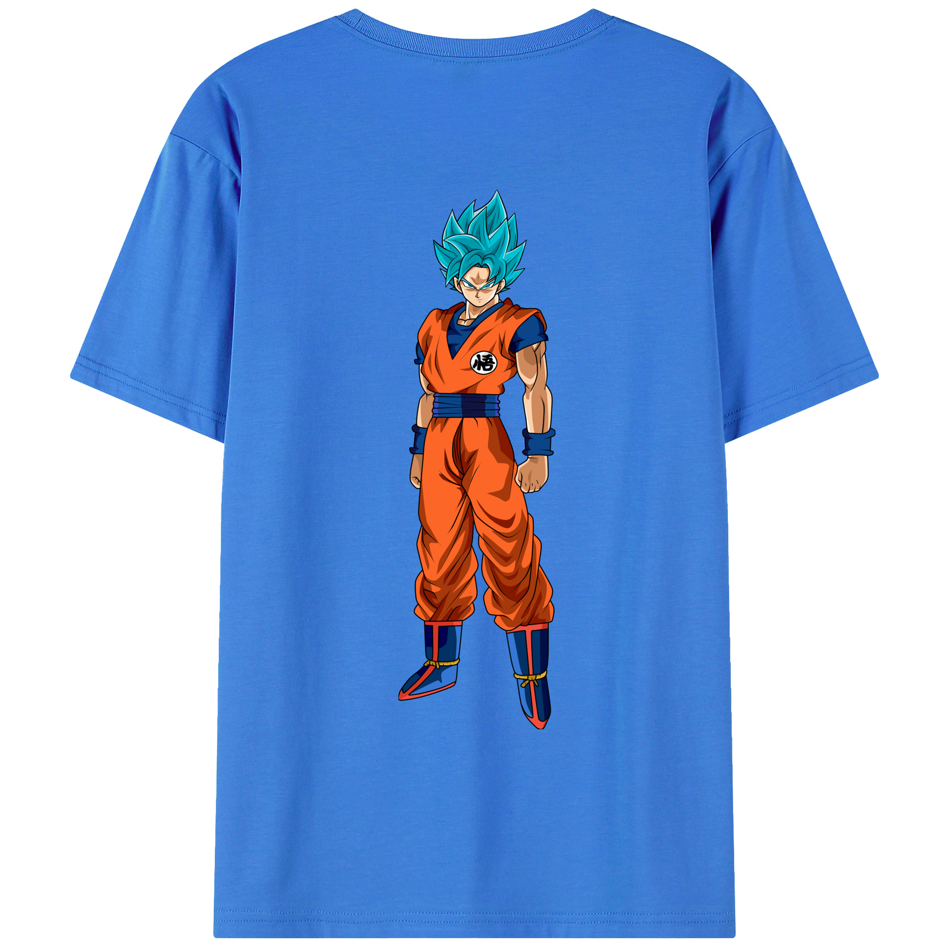 （画像用） ドラゴンボール 孫悟空（そん ごくう）Son Goku カカロット DRAGON BALL Kakarotto 綿100％ メンズ半袖Tシャツ（バックプリント） 通気性