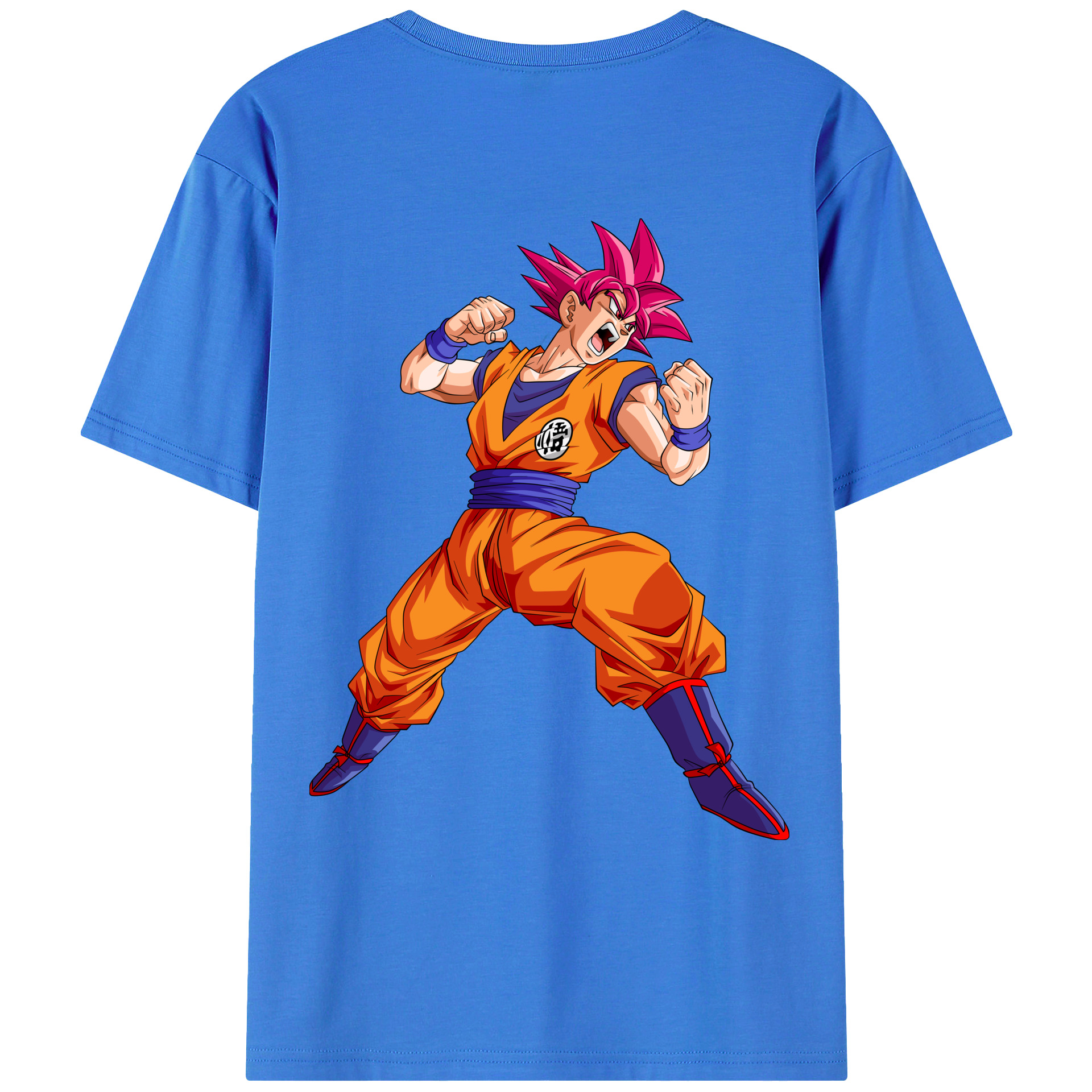 （画像用） ドラゴンボール 孫悟空（そん ごくう）Son Goku カカロット DRAGON BALL Kakarotto 綿100％ メンズ半袖Tシャツ（バックプリント） 通気性