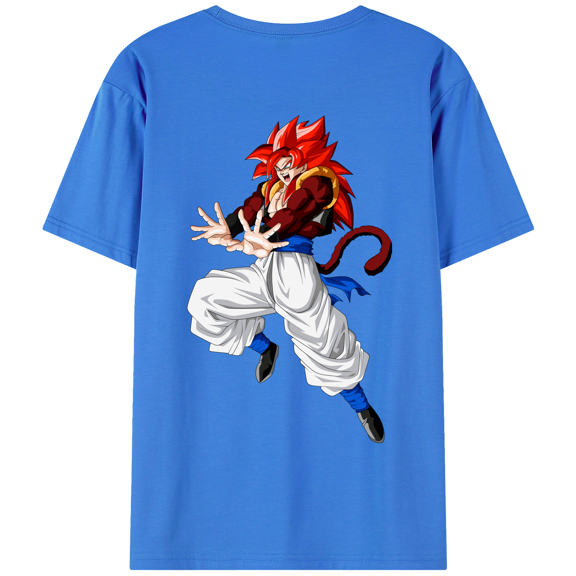 （画像用） ドラゴンボール 孫悟空（そん ごくう）Son Goku カカロット DRAGON BALL Kakarotto 綿100％ メンズ半袖Tシャツ（バックプリント） 通気性