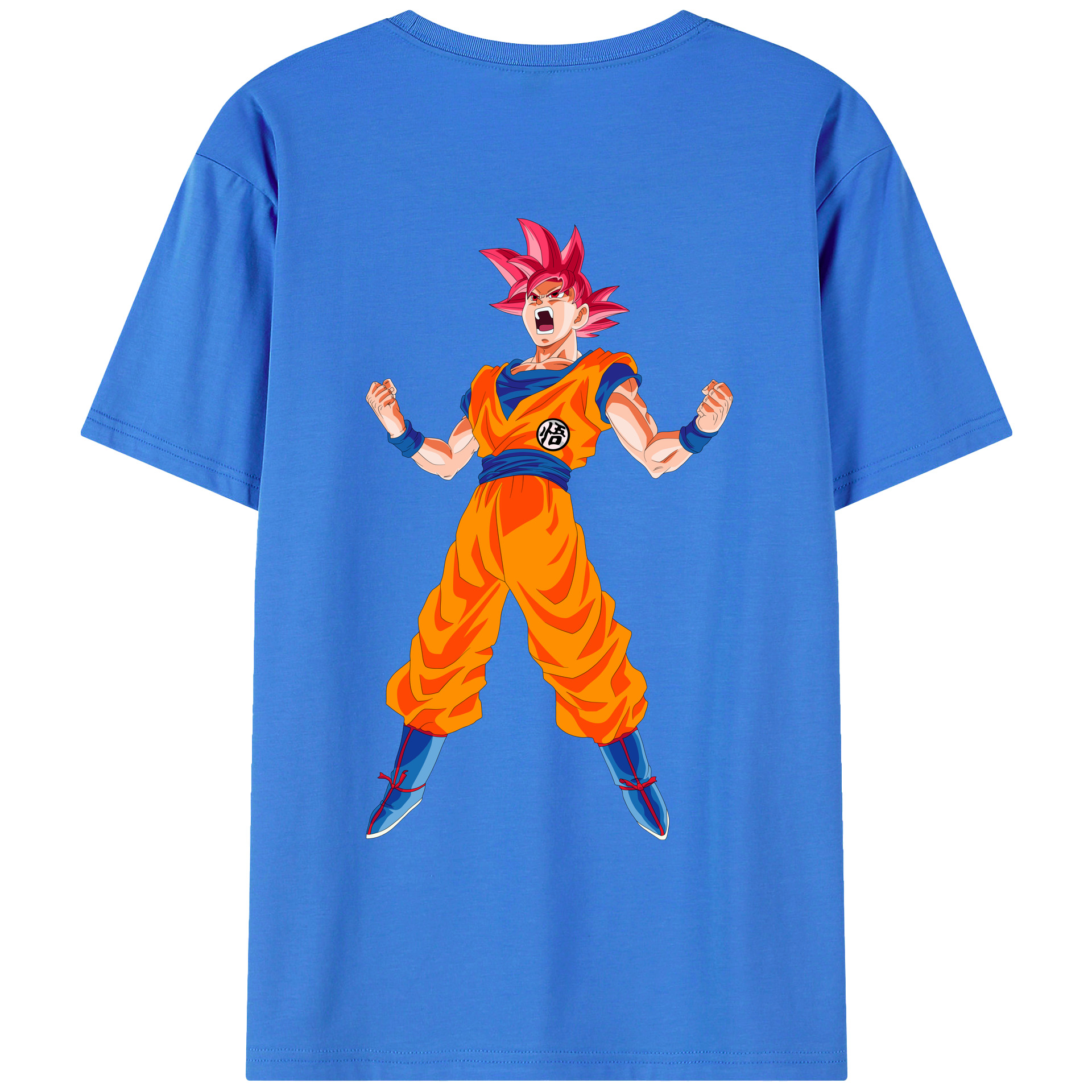 （画像用） ドラゴンボール 孫悟空（そん ごくう）Son Goku カカロット DRAGON BALL Kakarotto 綿100％ メンズ半袖Tシャツ（バックプリント） 通気性