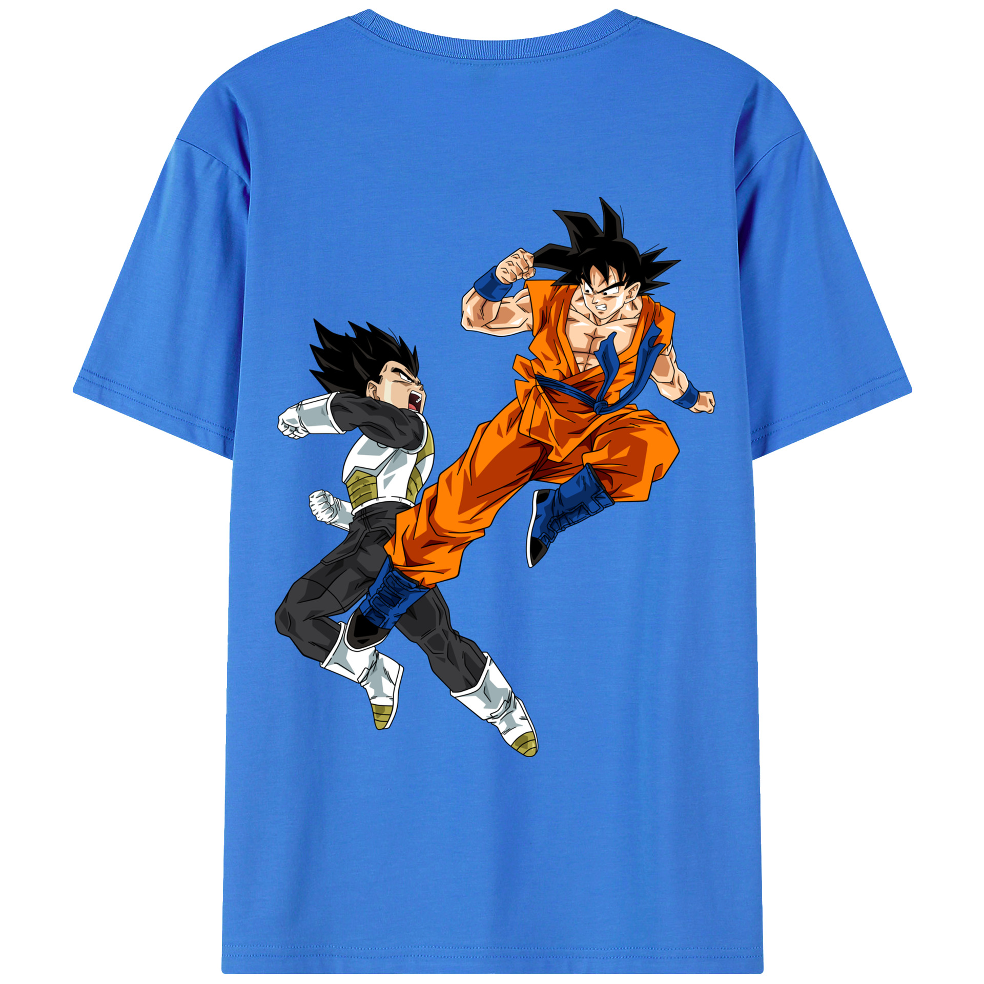 （画像用） ドラゴンボール 孫悟空（そん ごくう）Son Goku カカロット DRAGON BALL Kakarotto 綿100％ メンズ半袖Tシャツ（バックプリント） 通気性