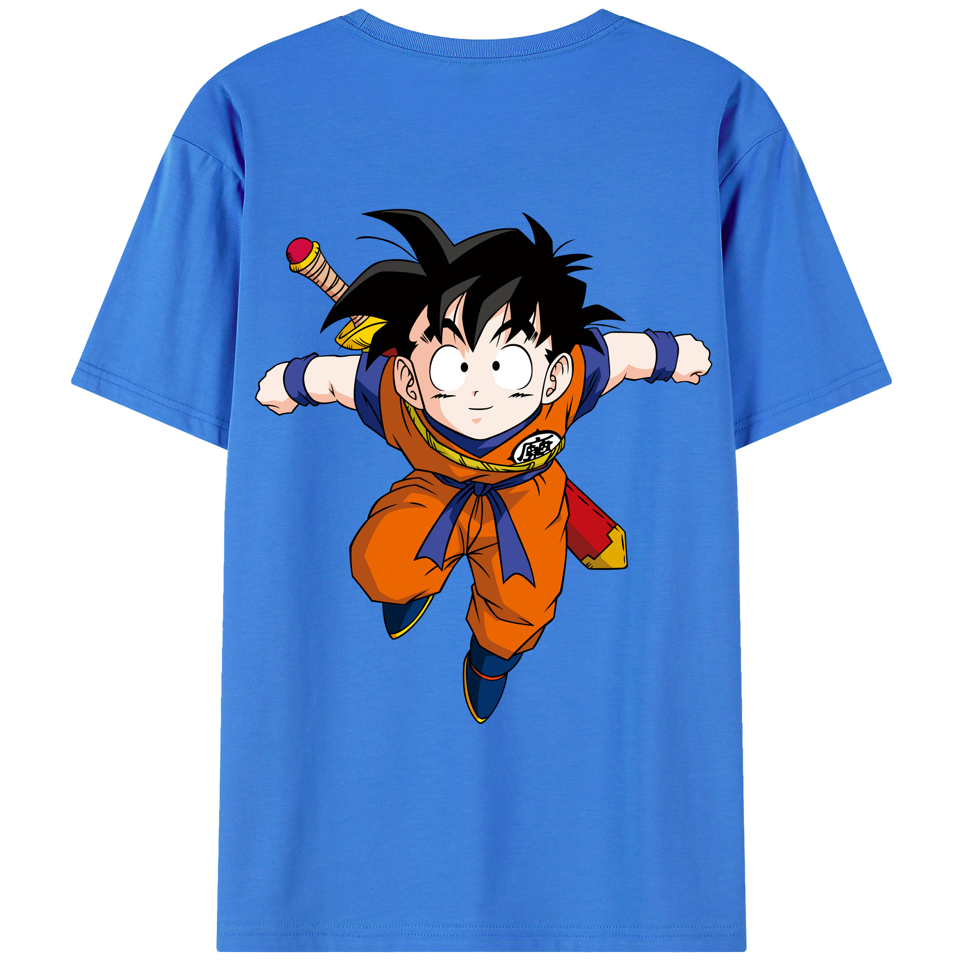 （画像用） ドラゴンボール 孫悟空（そん ごくう）Son Goku カカロット DRAGON BALL Kakarotto 綿100％ メンズ半袖Tシャツ（バックプリント） 通気性