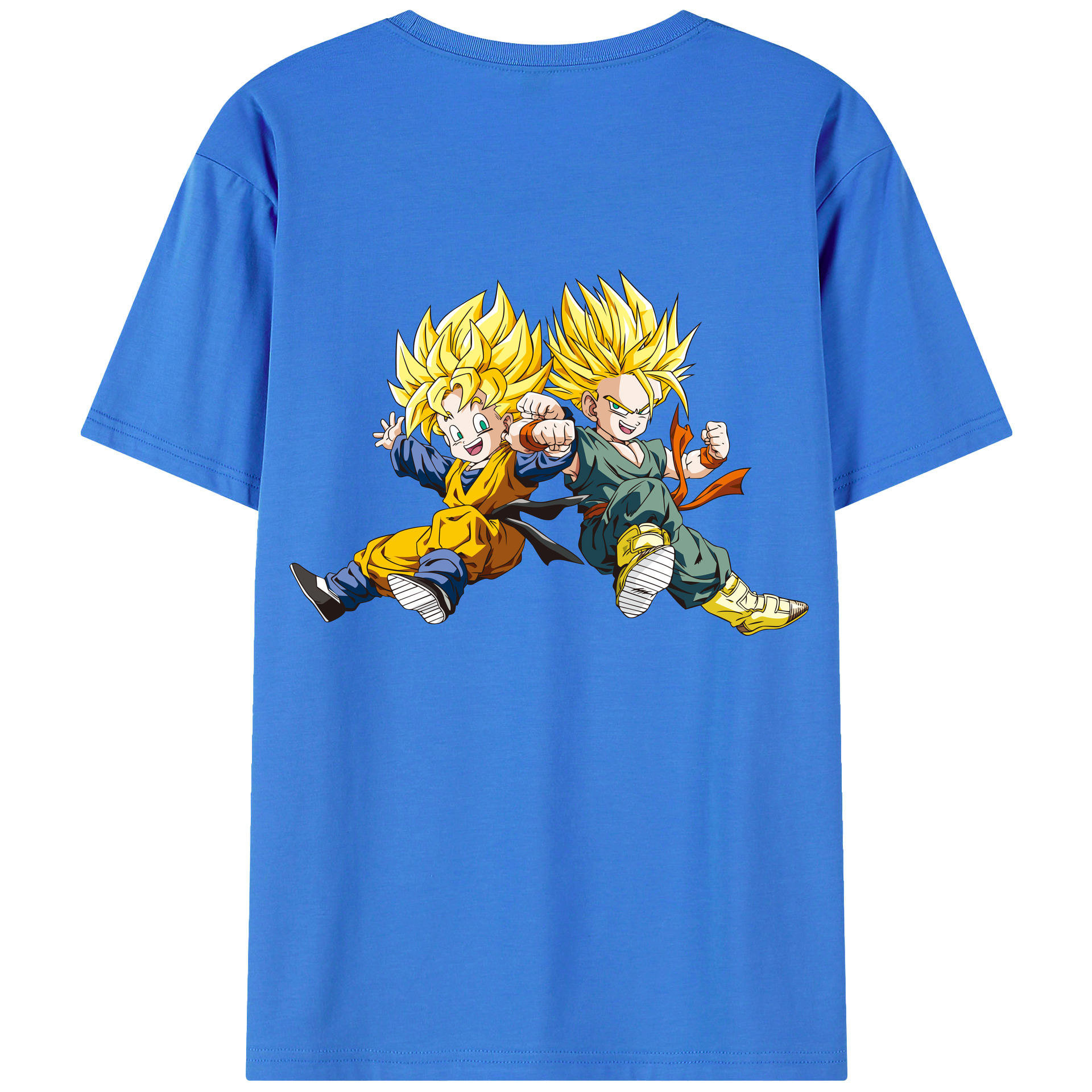 （画像用） ドラゴンボール 孫悟空（そん ごくう）Son Goku カカロット DRAGON BALL Kakarotto 綿100％ メンズ半袖Tシャツ（バックプリント） 通気性