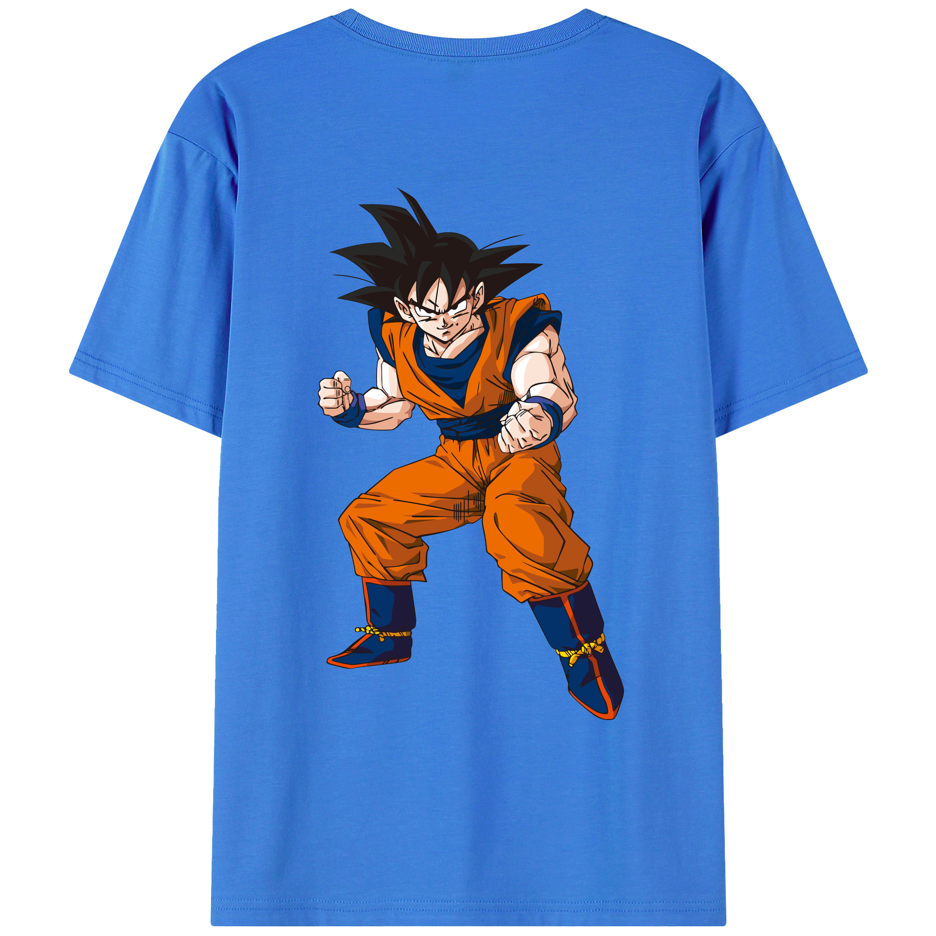 （画像用） ドラゴンボール 孫悟空（そん ごくう）Son Goku カカロット DRAGON BALL Kakarotto 綿100％ メンズ半袖Tシャツ（バックプリント） 通気性