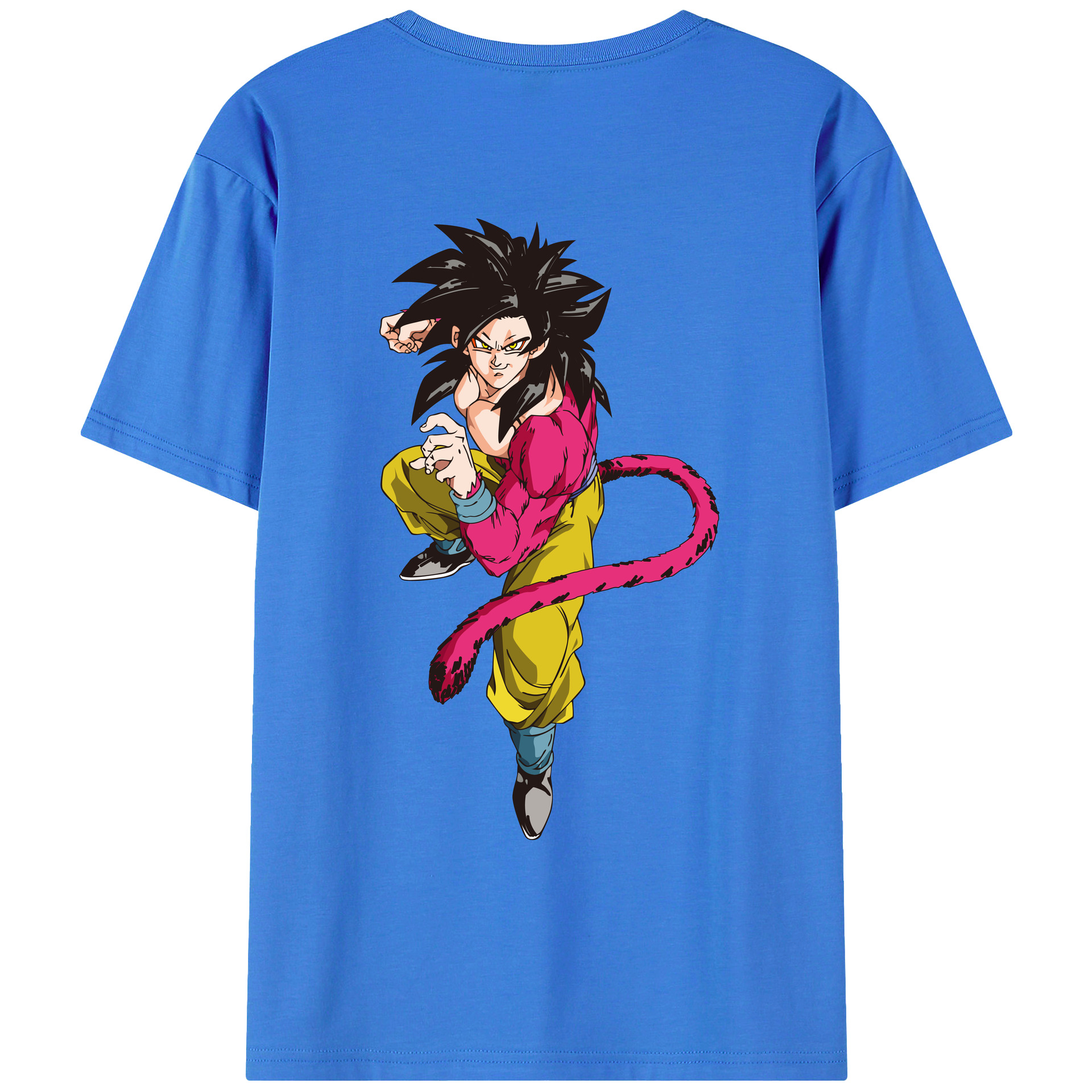 （画像用） ドラゴンボール 孫悟空（そん ごくう）Son Goku カカロット DRAGON BALL Kakarotto 綿100％ メンズ半袖Tシャツ（バックプリント） 通気性