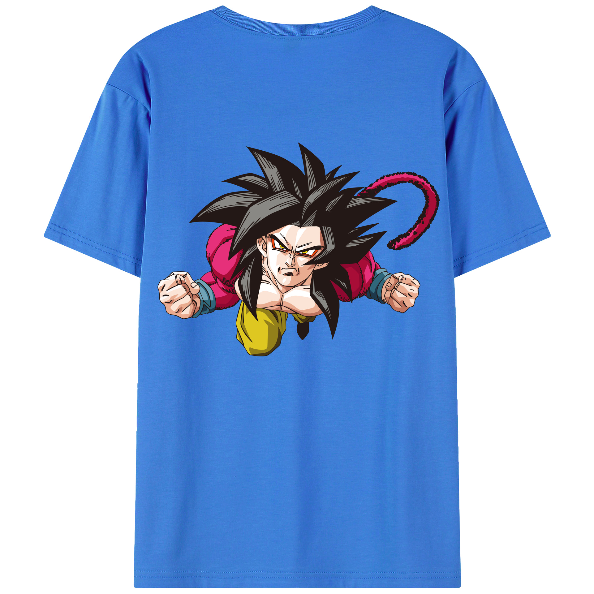 （画像用） ドラゴンボール 孫悟空（そん ごくう）Son Goku カカロット DRAGON BALL Kakarotto 綿100％ メンズ半袖Tシャツ（バックプリント） 通気性