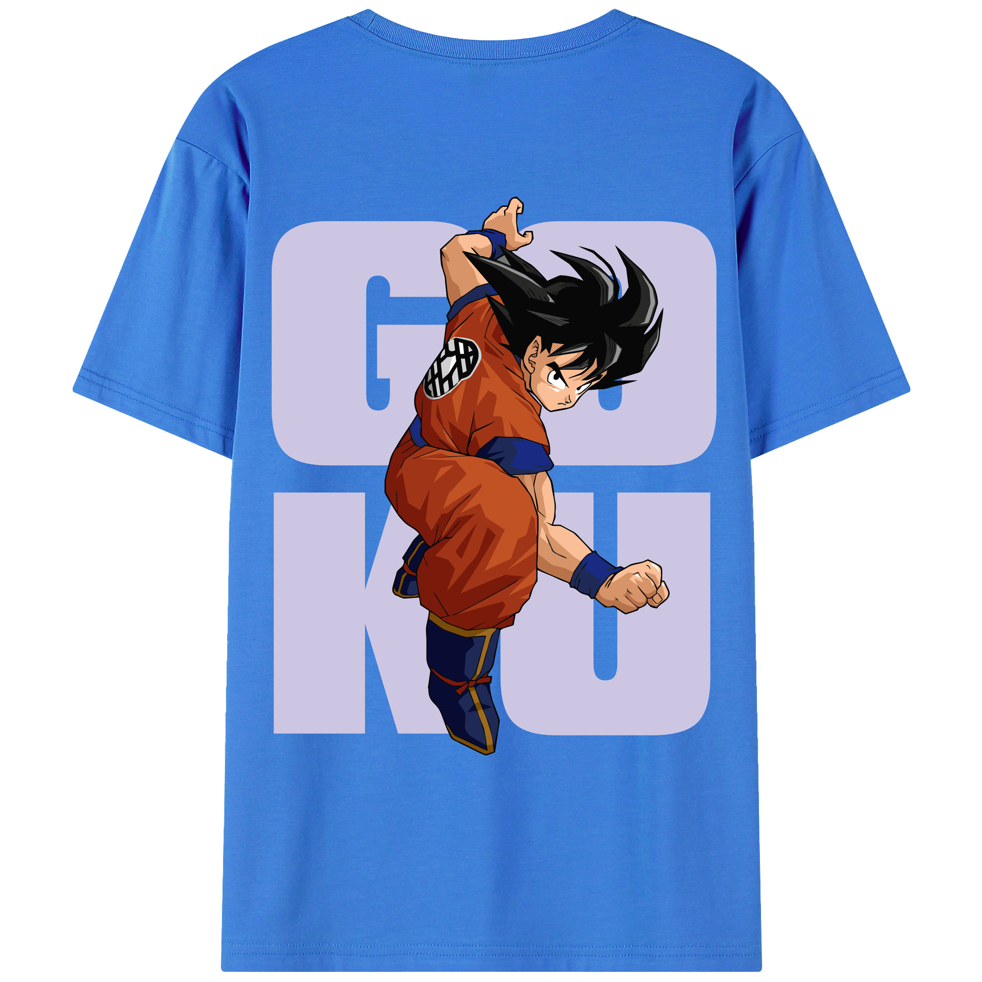 （画像用） ドラゴンボール 孫悟空（そん ごくう）Son Goku カカロット DRAGON BALL Kakarotto 綿100％ メンズ半袖Tシャツ（バックプリント） 通気性