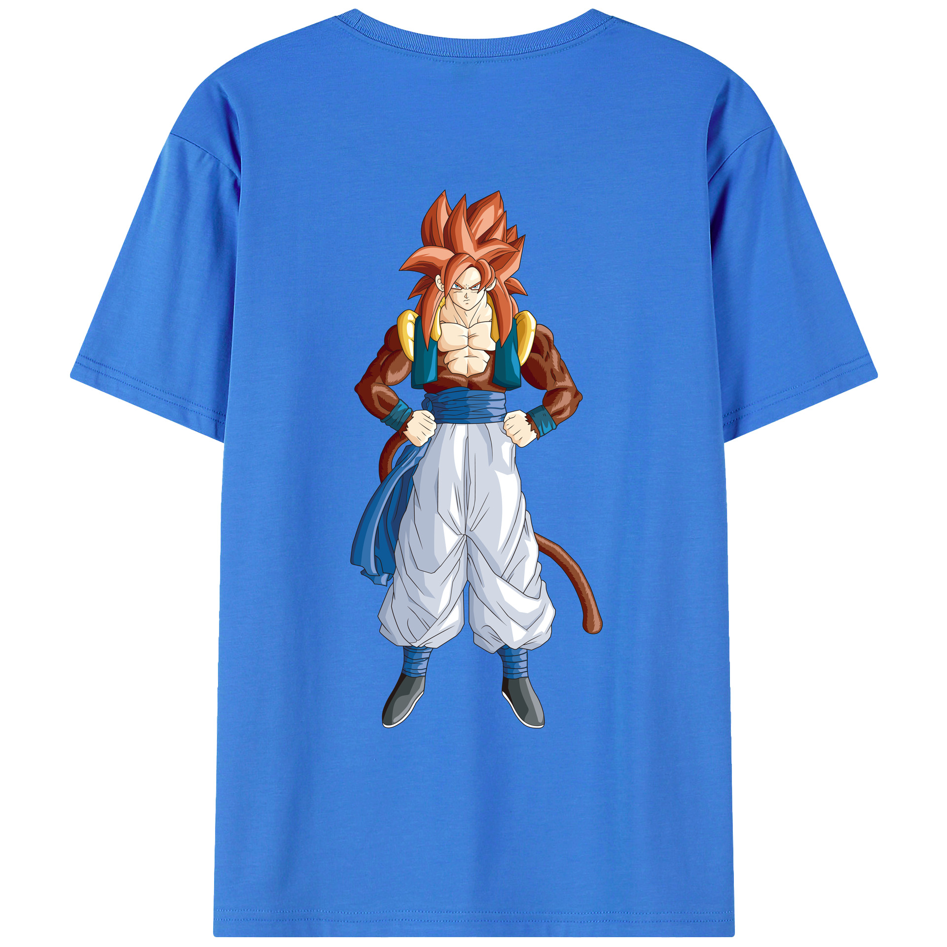 （画像用） ドラゴンボール 孫悟空（そん ごくう）Son Goku カカロット DRAGON BALL Kakarotto 綿100％ メンズ半袖Tシャツ（バックプリント） 通気性