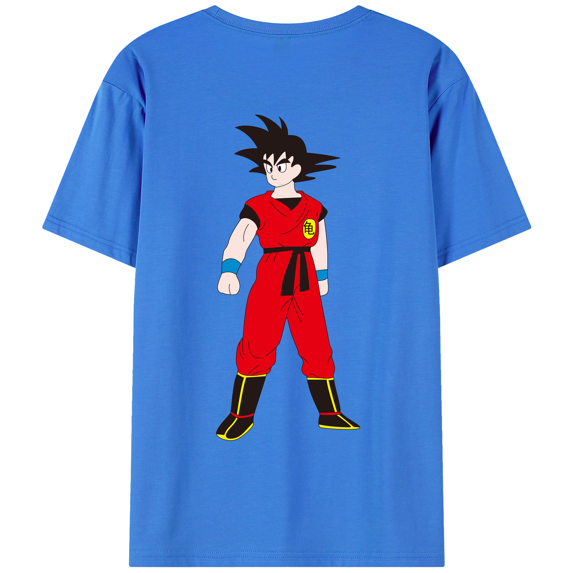 （画像用） ドラゴンボール 孫悟空（そん ごくう）Son Goku カカロット DRAGON BALL Kakarotto 綿100％ メンズ半袖Tシャツ（バックプリント） 通気性