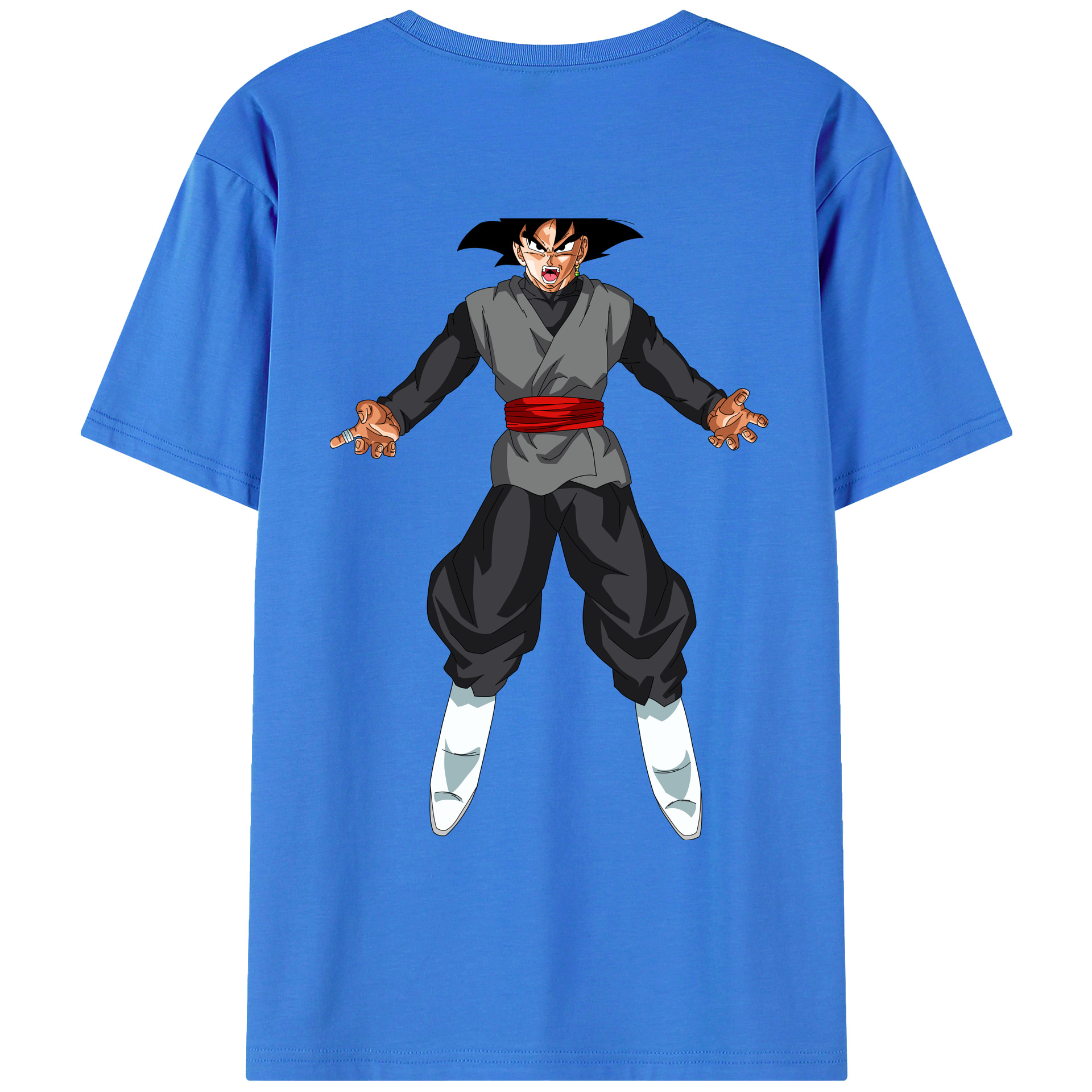 （画像用） ドラゴンボール ベジータ四世（Bejīta Yonsei）DRAGON BALL Vegeta IV 綿100％ メンズ半袖Tシャツ（バックプリント） 通気性