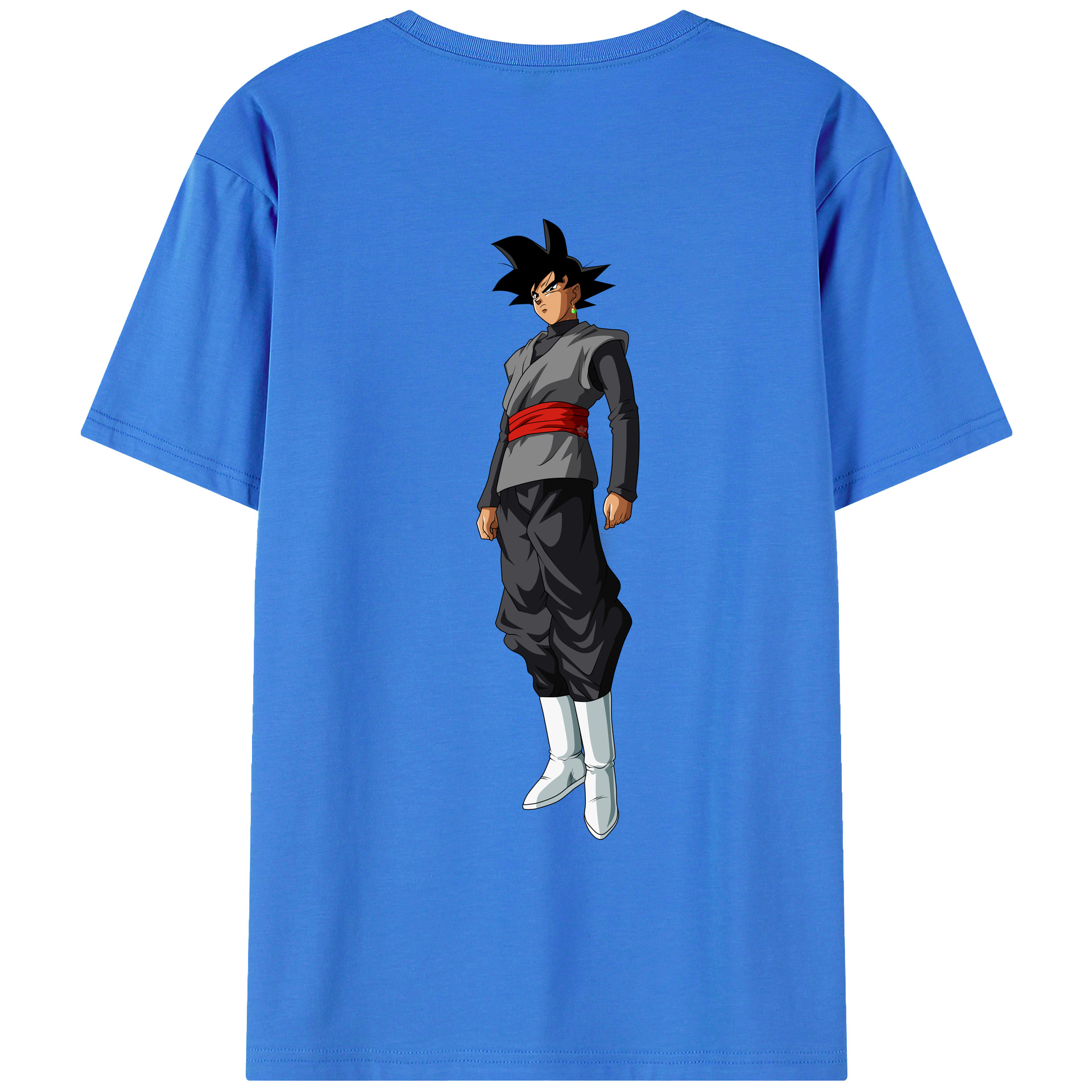 （画像用） ドラゴンボール ベジータ四世（Bejīta Yonsei）DRAGON BALL Vegeta IV 綿100％ メンズ半袖Tシャツ（バックプリント） 通気性