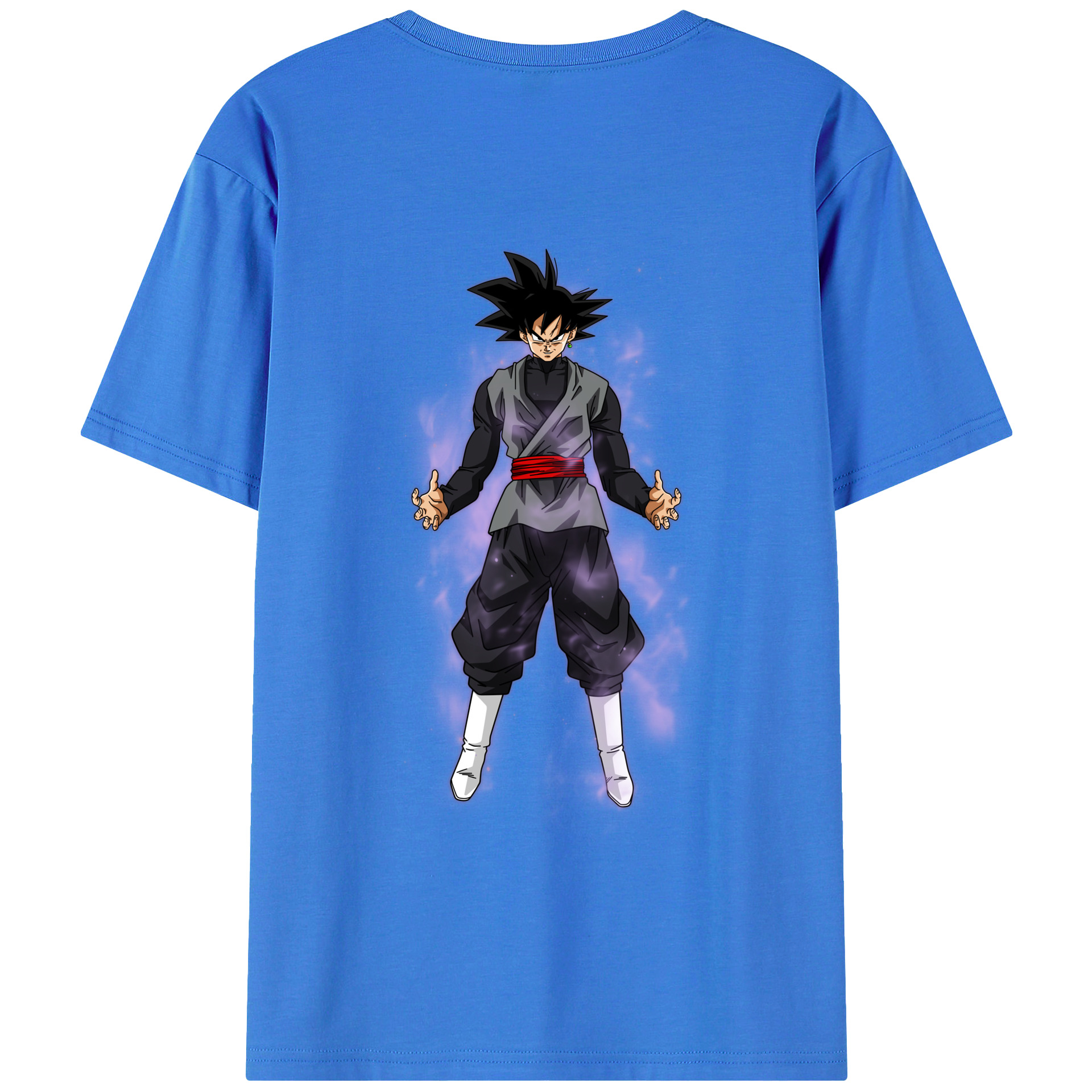 （画像用） ドラゴンボール ベジータ四世（Bejīta Yonsei）DRAGON BALL Vegeta IV 綿100％ メンズ半袖Tシャツ（バックプリント） 通気性