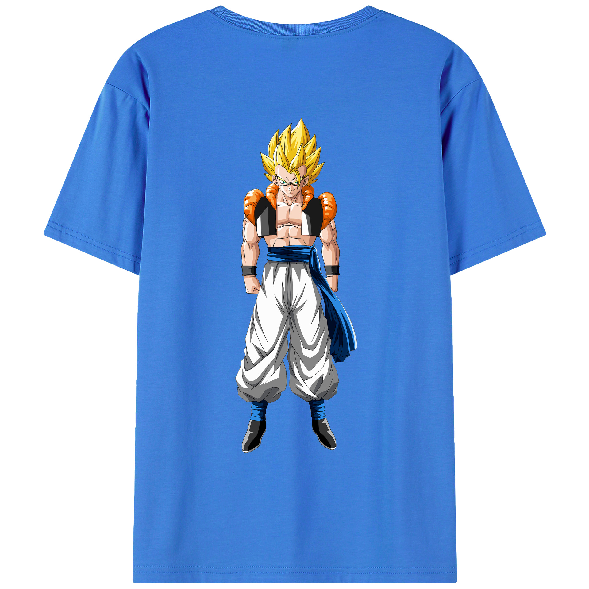 （画像用） ドラゴンボール ベジータ四世（Bejīta Yonsei）DRAGON BALL Vegeta IV 綿100％ メンズ半袖Tシャツ（バックプリント） 通気性