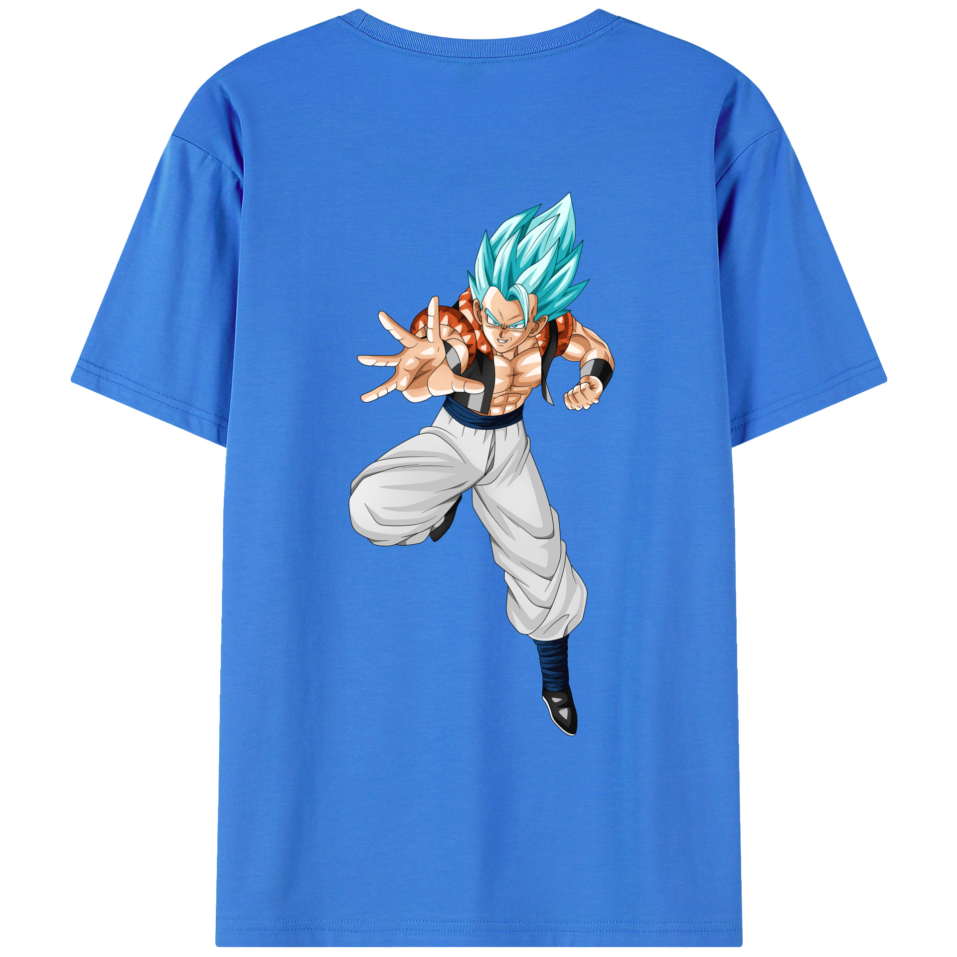 （画像用） ドラゴンボール ベジータ四世（Bejīta Yonsei）DRAGON BALL Vegeta IV 綿100％ メンズ半袖Tシャツ（バックプリント） 通気性