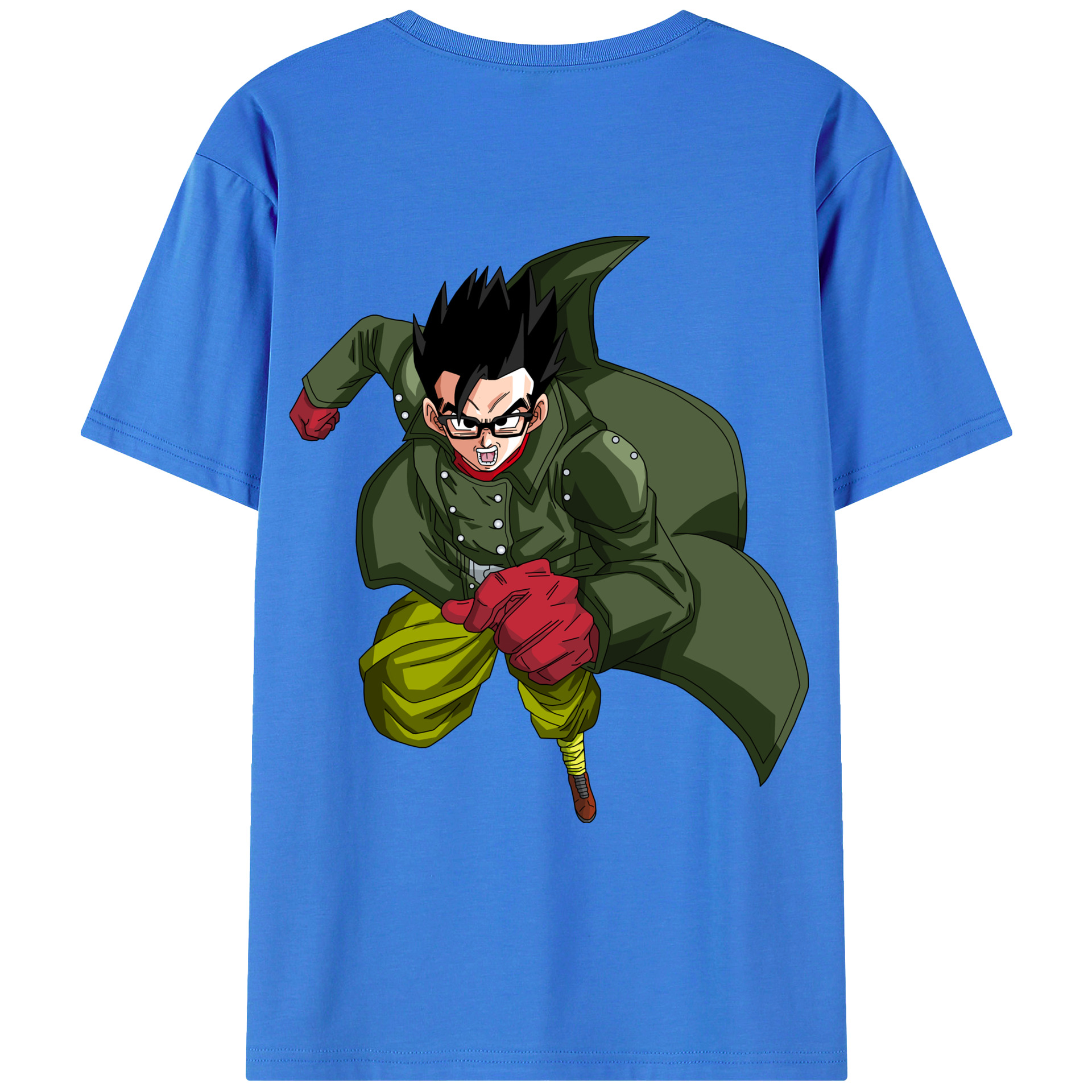 （画像用） ドラゴンボール 孫 悟飯（そんごはん）DRAGON BALL Son Gohan 綿100％ メンズ半袖Tシャツ（バックプリント） 通気性