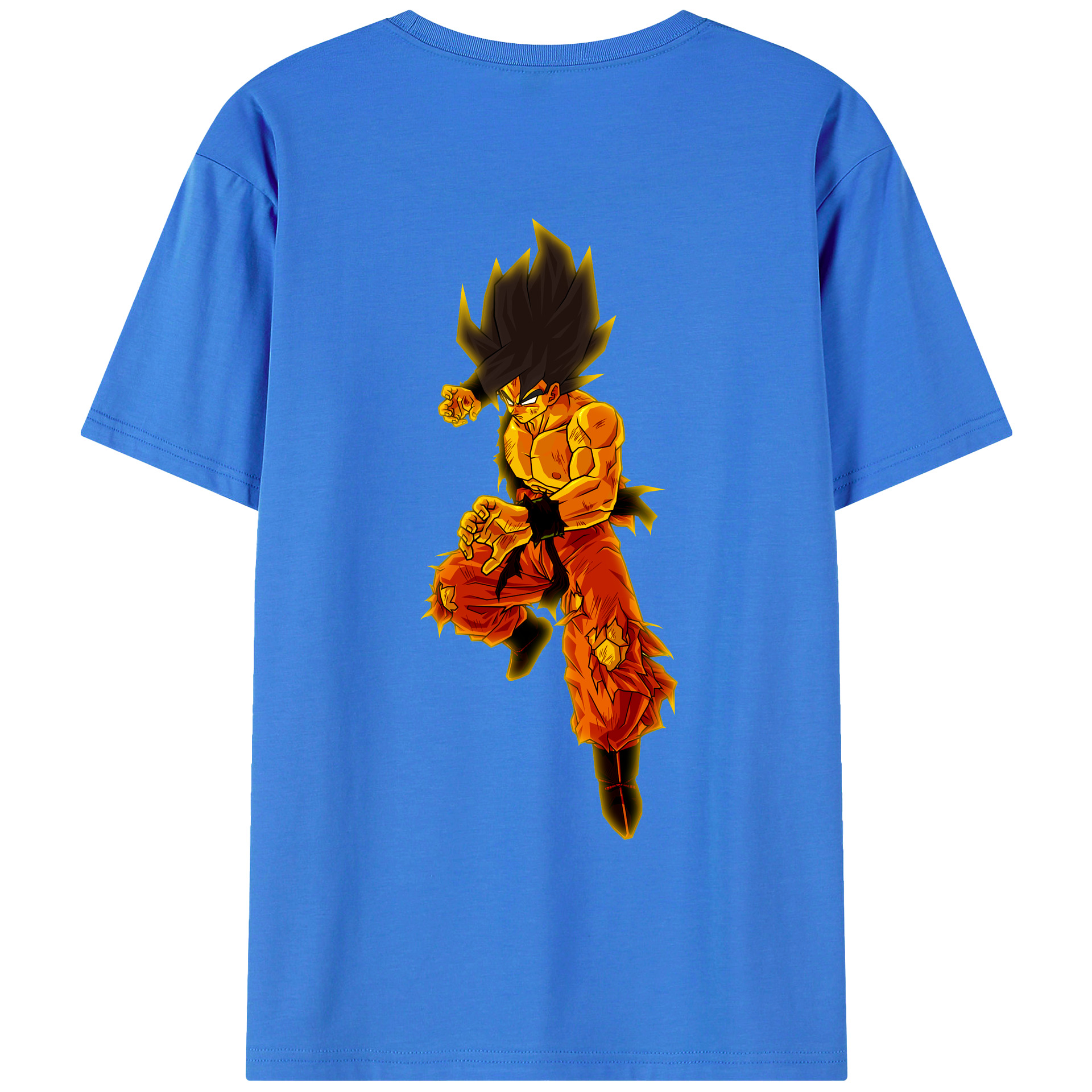 （画像用） ドラゴンボール 孫 悟飯（そんごはん）DRAGON BALL Son Gohan 綿100％ メンズ半袖Tシャツ（バックプリント） 通気性
