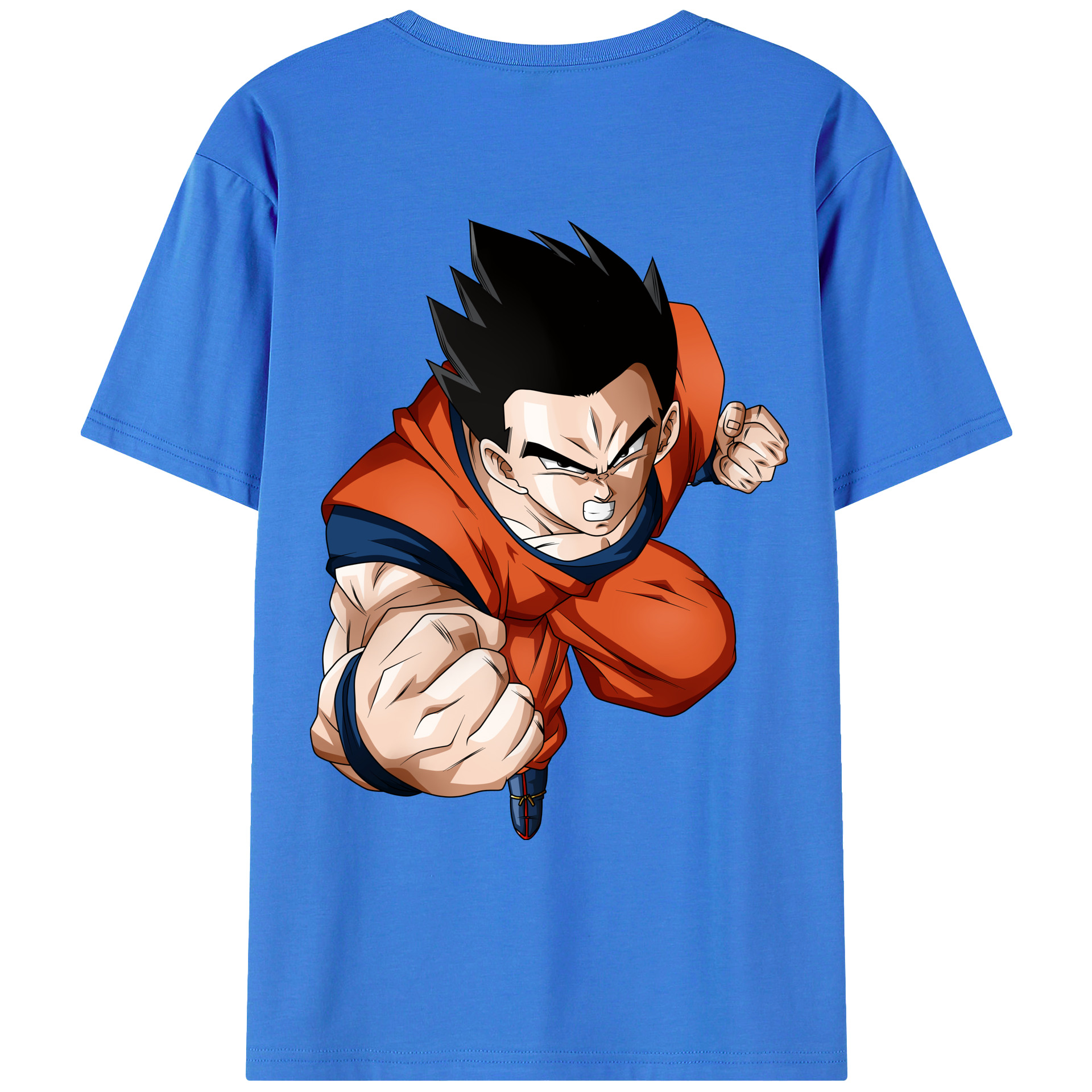 （画像用） ドラゴンボール 孫 悟飯（そんごはん）DRAGON BALL Son Gohan 綿100％ メンズ半袖Tシャツ（バックプリント） 通気性