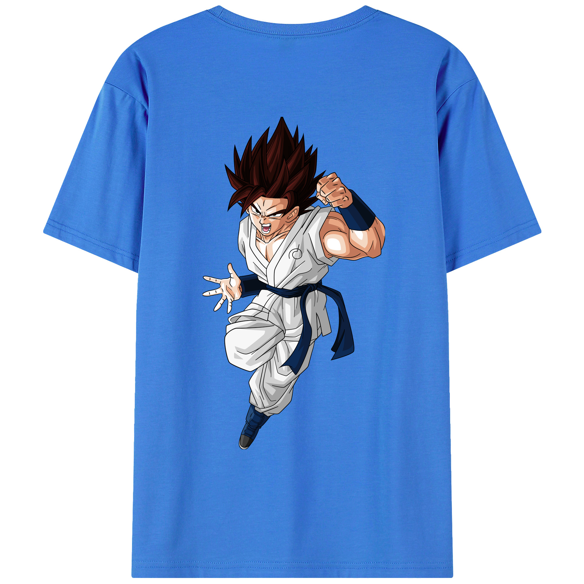 （画像用） ドラゴンボール 孫 悟飯（そんごはん）DRAGON BALL Son Gohan 綿100％ メンズ半袖Tシャツ（バックプリント） 通気性