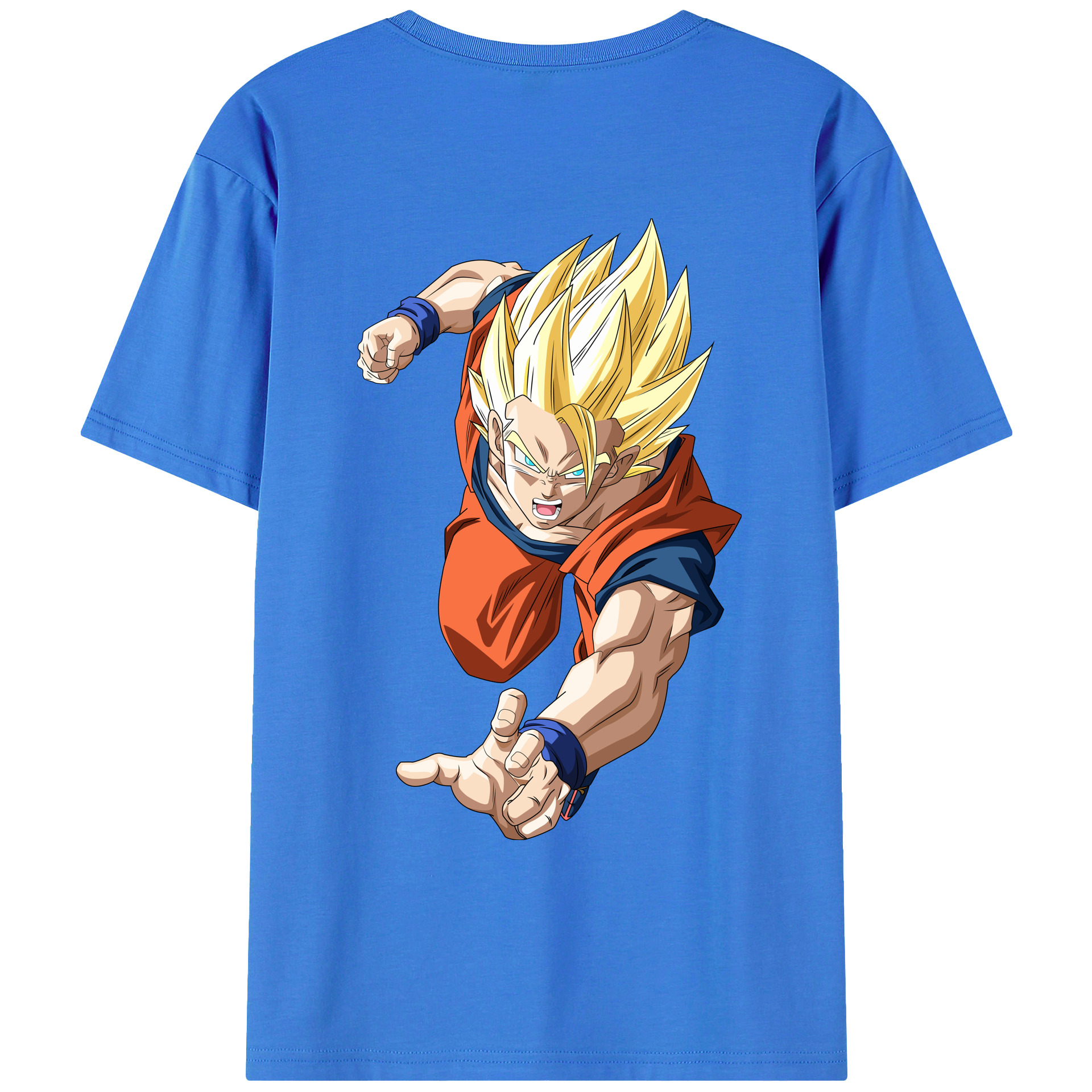 （画像用） ドラゴンボール 孫 悟飯（そんごはん）DRAGON BALL Son Gohan 綿100％ メンズ半袖Tシャツ（バックプリント） 通気性