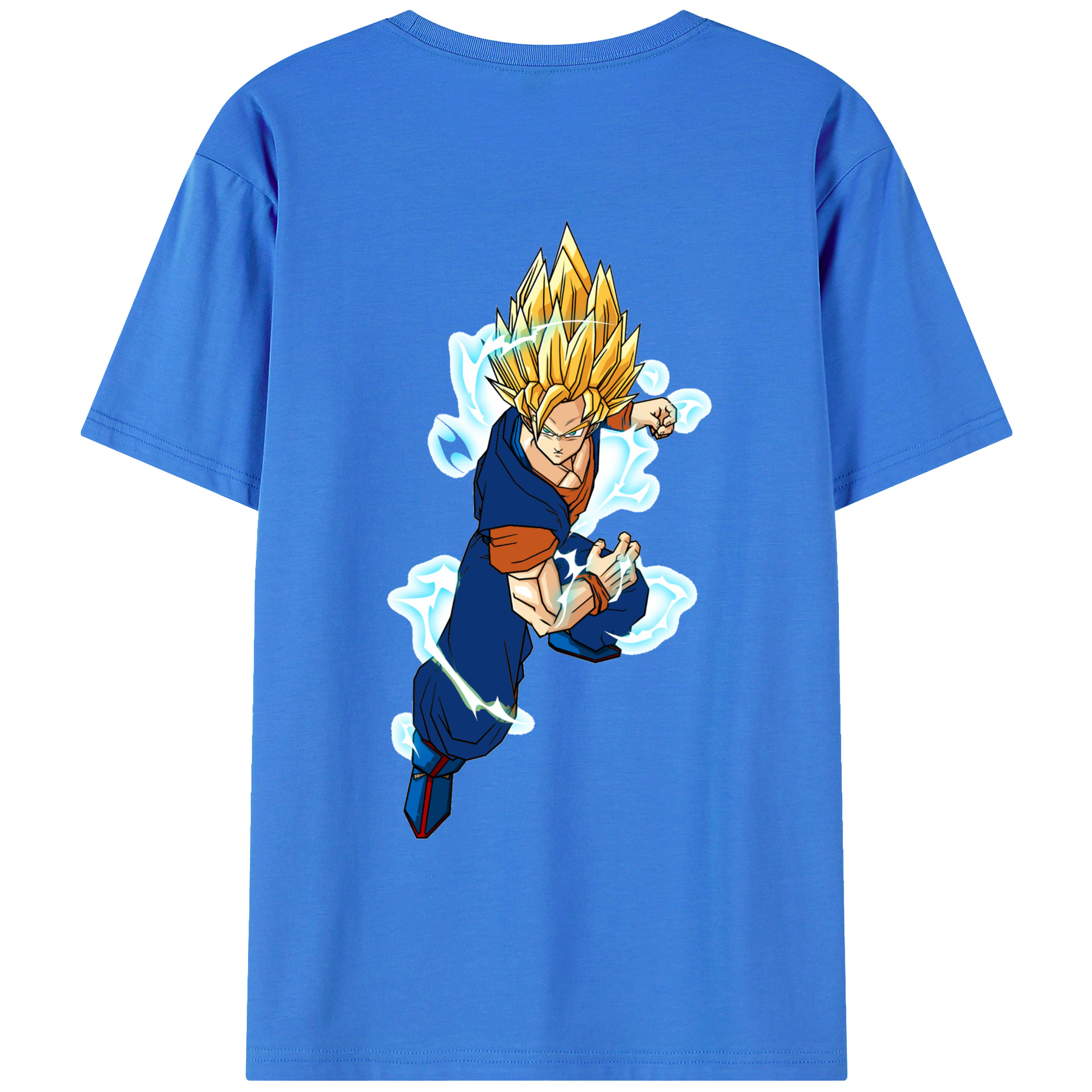 （画像用） ドラゴンボール 孫 悟飯（そんごはん）DRAGON BALL Son Gohan 綿100％ メンズ半袖Tシャツ（バックプリント） 通気性
