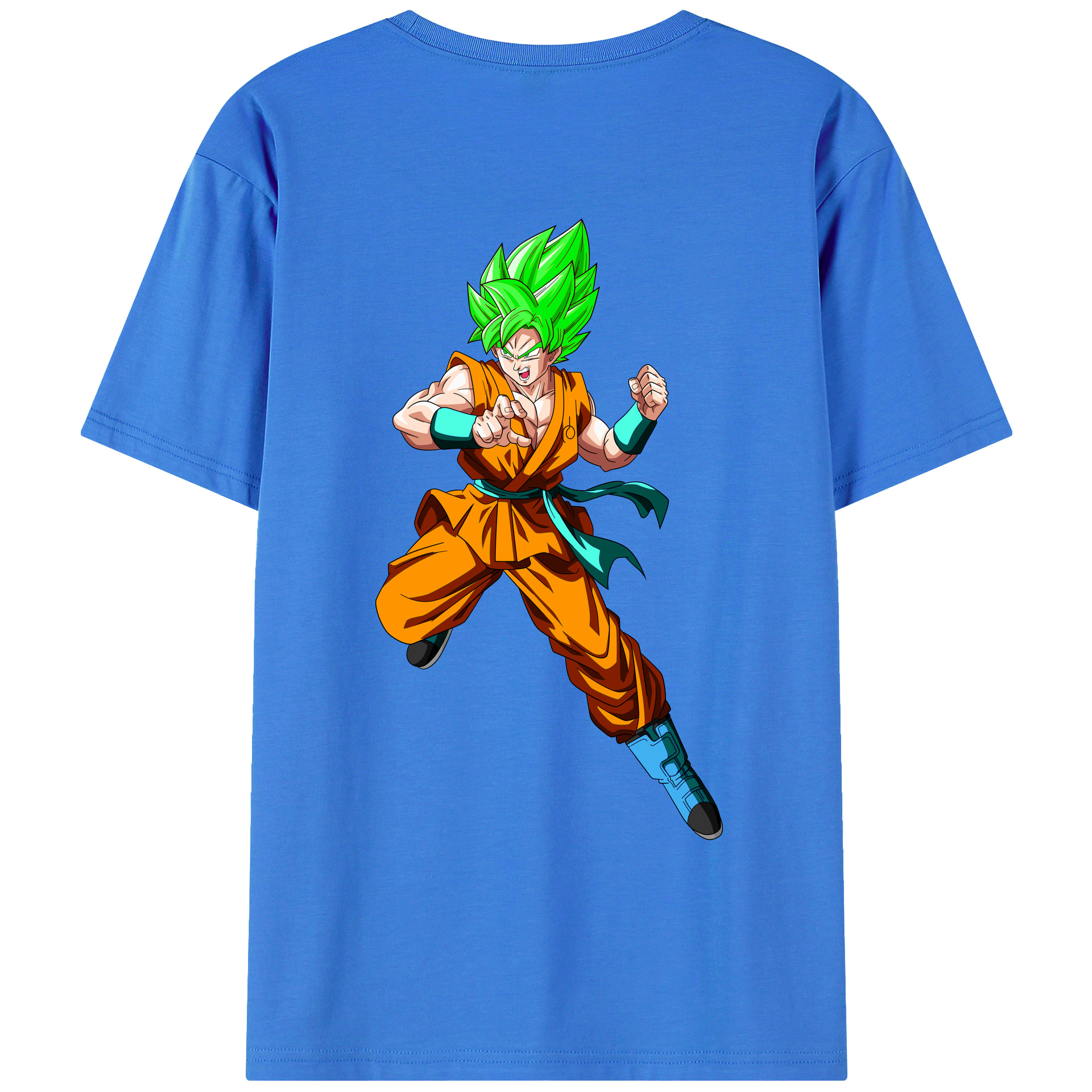 （画像用） ドラゴンボール 孫 悟飯（そんごはん）DRAGON BALL Son Gohan 綿100％ メンズ半袖Tシャツ（バックプリント） 通気性