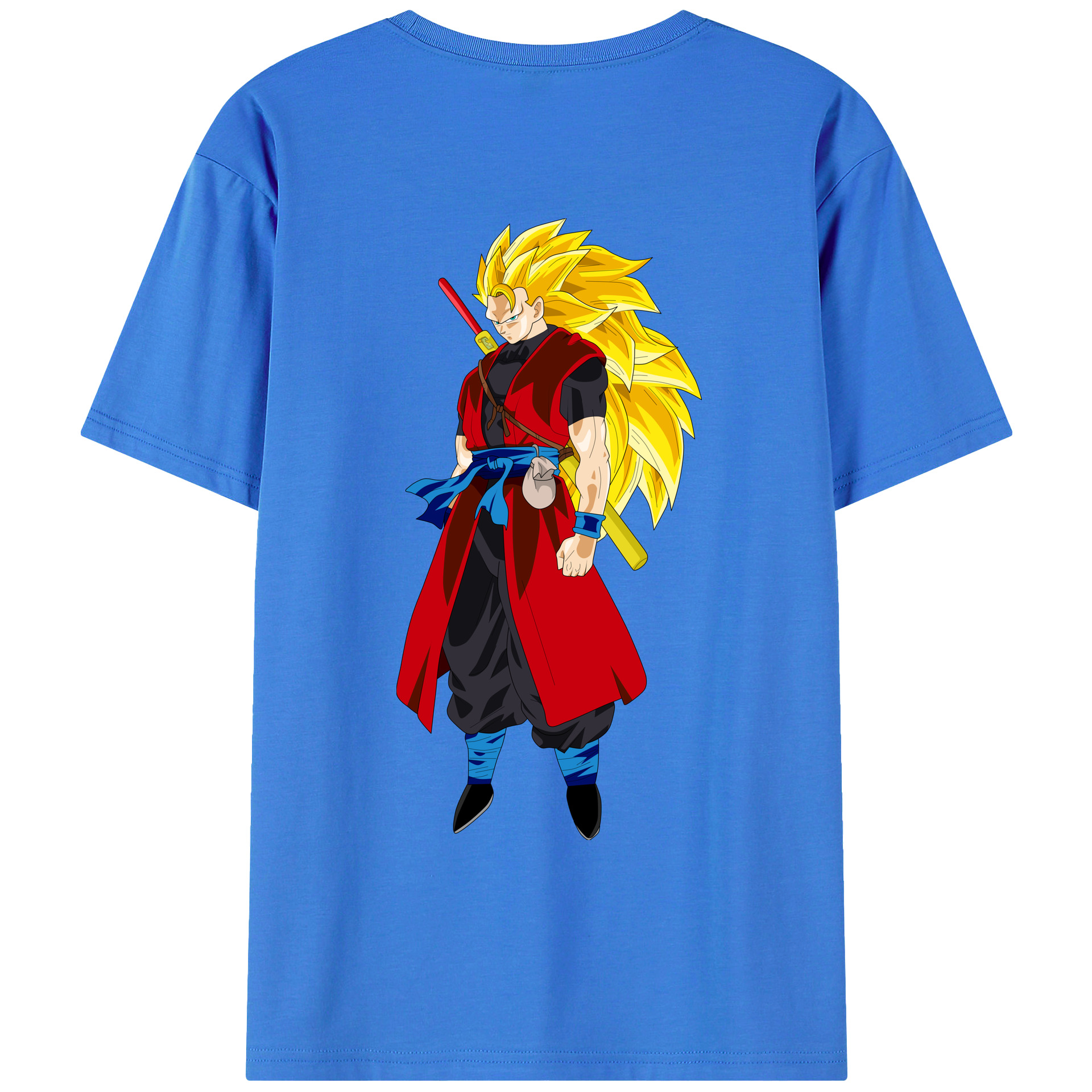 （画像用） ドラゴンボール トランクス（Torankusu）DRAGON BALL Trunks 綿100％ メンズ半袖Tシャツ（バックプリント） 通気性