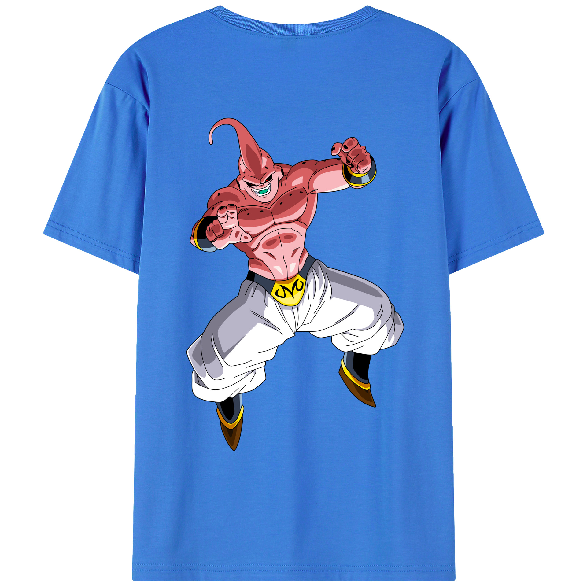 （画像用） ドラゴンボール 魔人ブウ DRAGON BALL Majin Buu 綿100％ メンズ半袖Tシャツ（バックプリント） 通気性