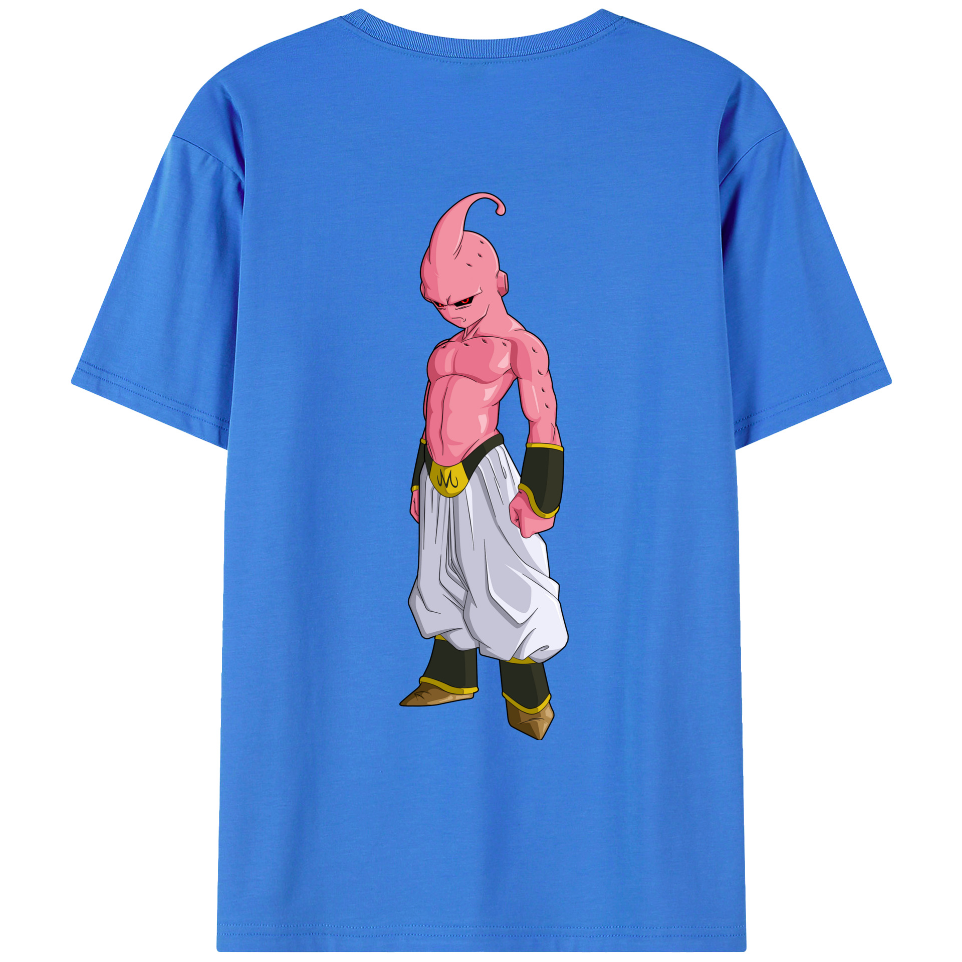 （画像用） ドラゴンボール 魔人ブウ DRAGON BALL Majin Buu 綿100％ メンズ半袖Tシャツ（バックプリント） 通気性