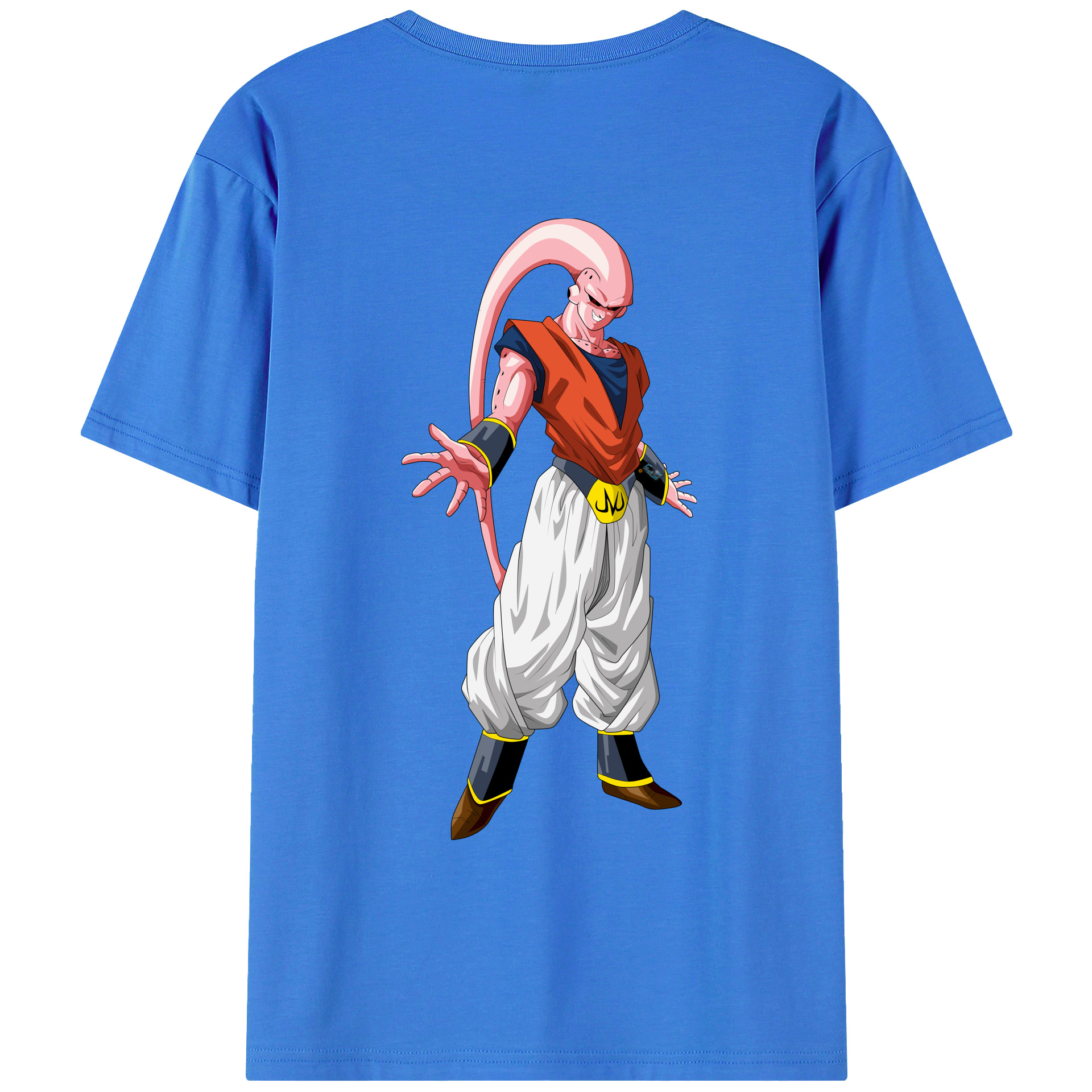 （画像用） ドラゴンボール 魔人ブウ DRAGON BALL Majin Buu 綿100％ メンズ半袖Tシャツ（バックプリント） 通気性