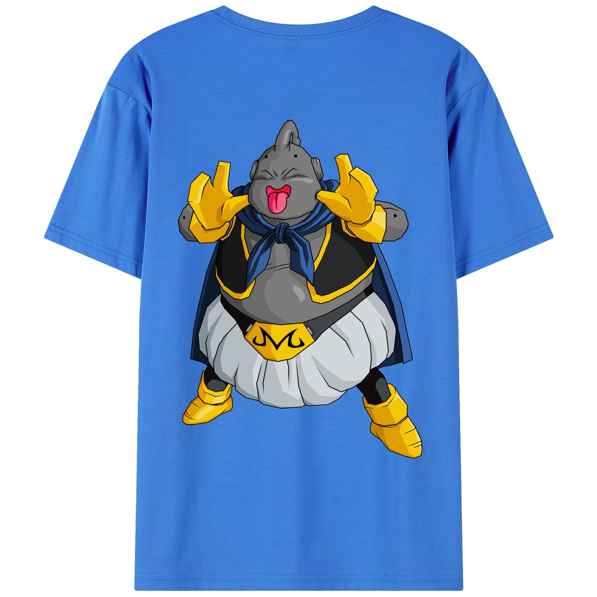 （画像用） ドラゴンボール 魔人ブウ DRAGON BALL Majin Buu 綿100％ メンズ半袖Tシャツ（バックプリント） 通気性