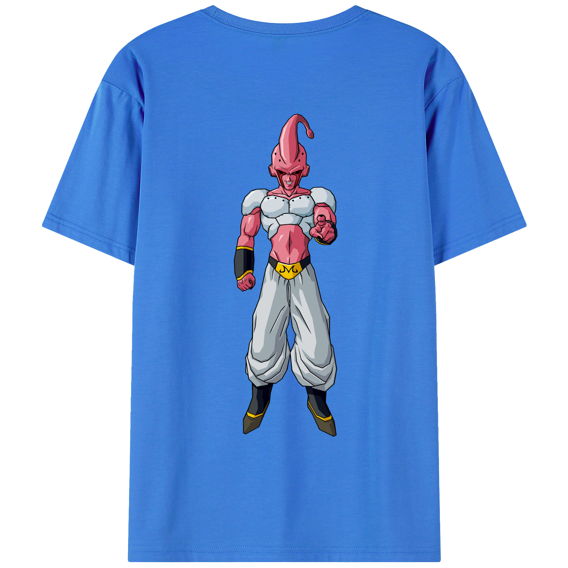 （画像用） ドラゴンボール 魔人ブウ DRAGON BALL Majin Buu 綿100％ メンズ半袖Tシャツ（バックプリント） 通気性