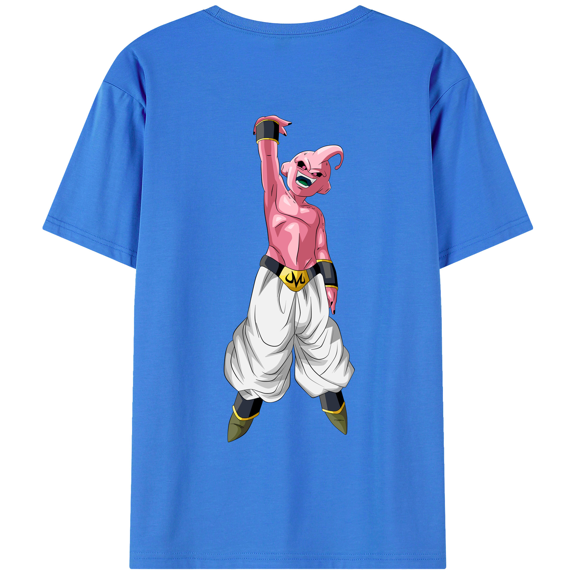 （画像用） ドラゴンボール 魔人ブウ DRAGON BALL Majin Buu 綿100％ メンズ半袖Tシャツ（バックプリント） 通気性