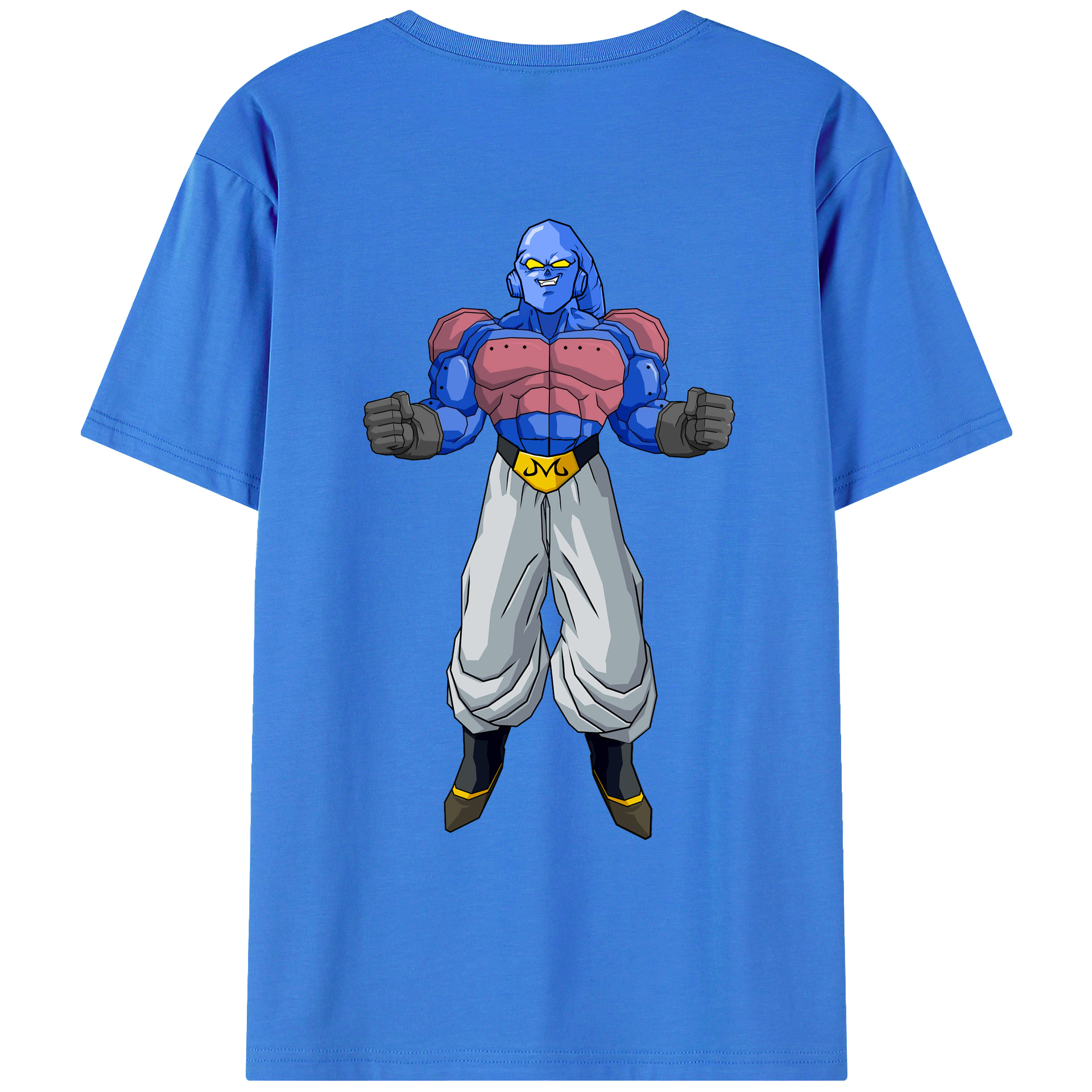 （画像用） ドラゴンボール 魔人ブウ DRAGON BALL Majin Buu 綿100％ メンズ半袖Tシャツ（バックプリント） 通気性