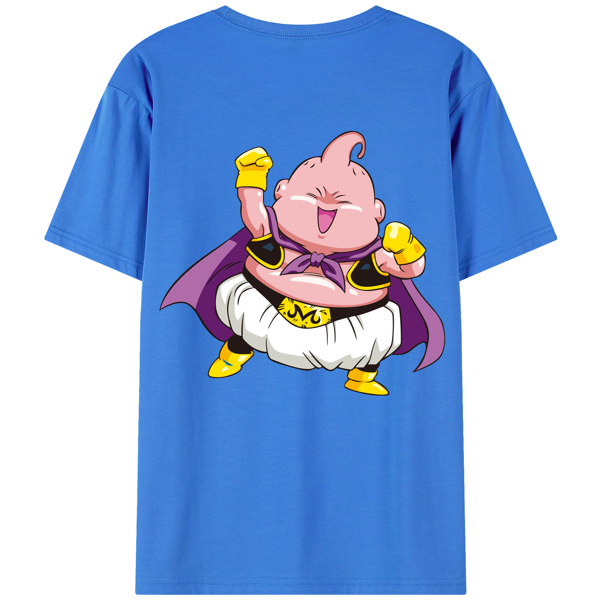 （画像用） ドラゴンボール 魔人ブウ DRAGON BALL Majin Buu 綿100％ メンズ半袖Tシャツ（バックプリント） 通気性