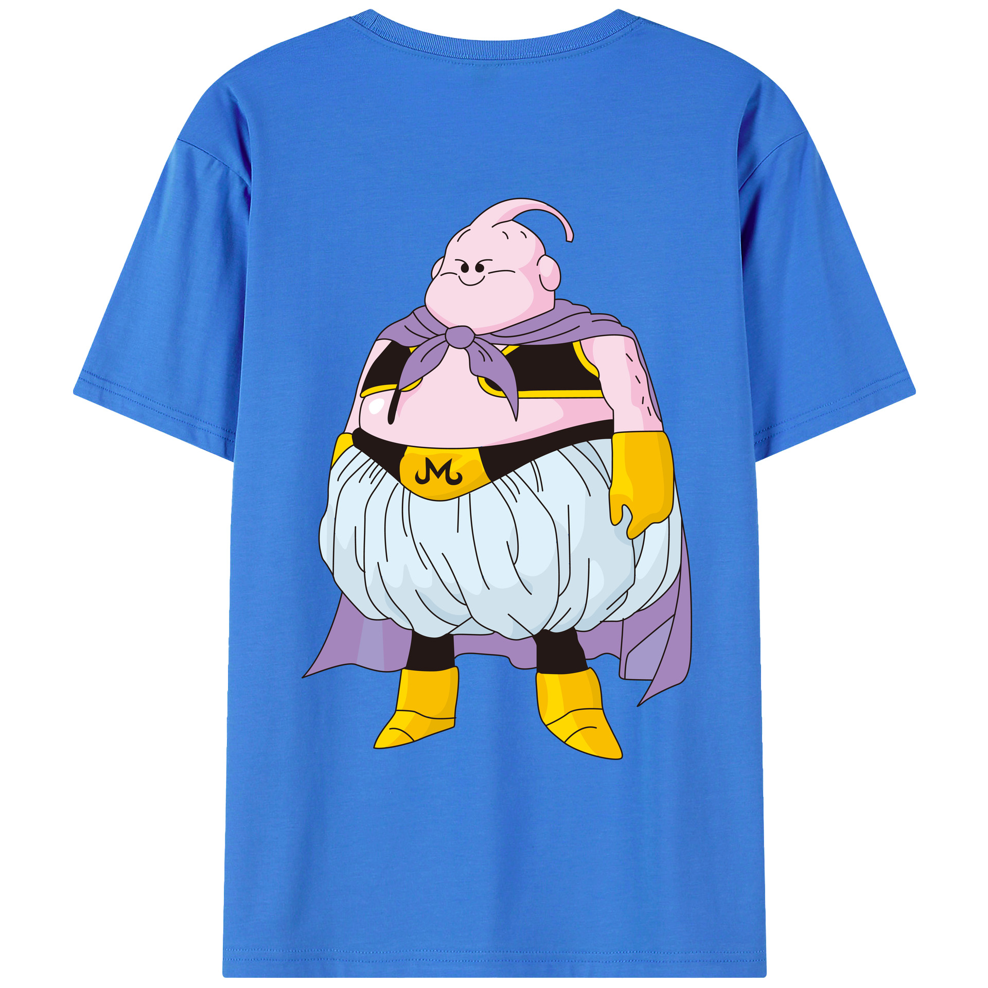 （画像用） ドラゴンボール 魔人ブウ DRAGON BALL Majin Buu 綿100％ メンズ半袖Tシャツ（バックプリント） 通気性