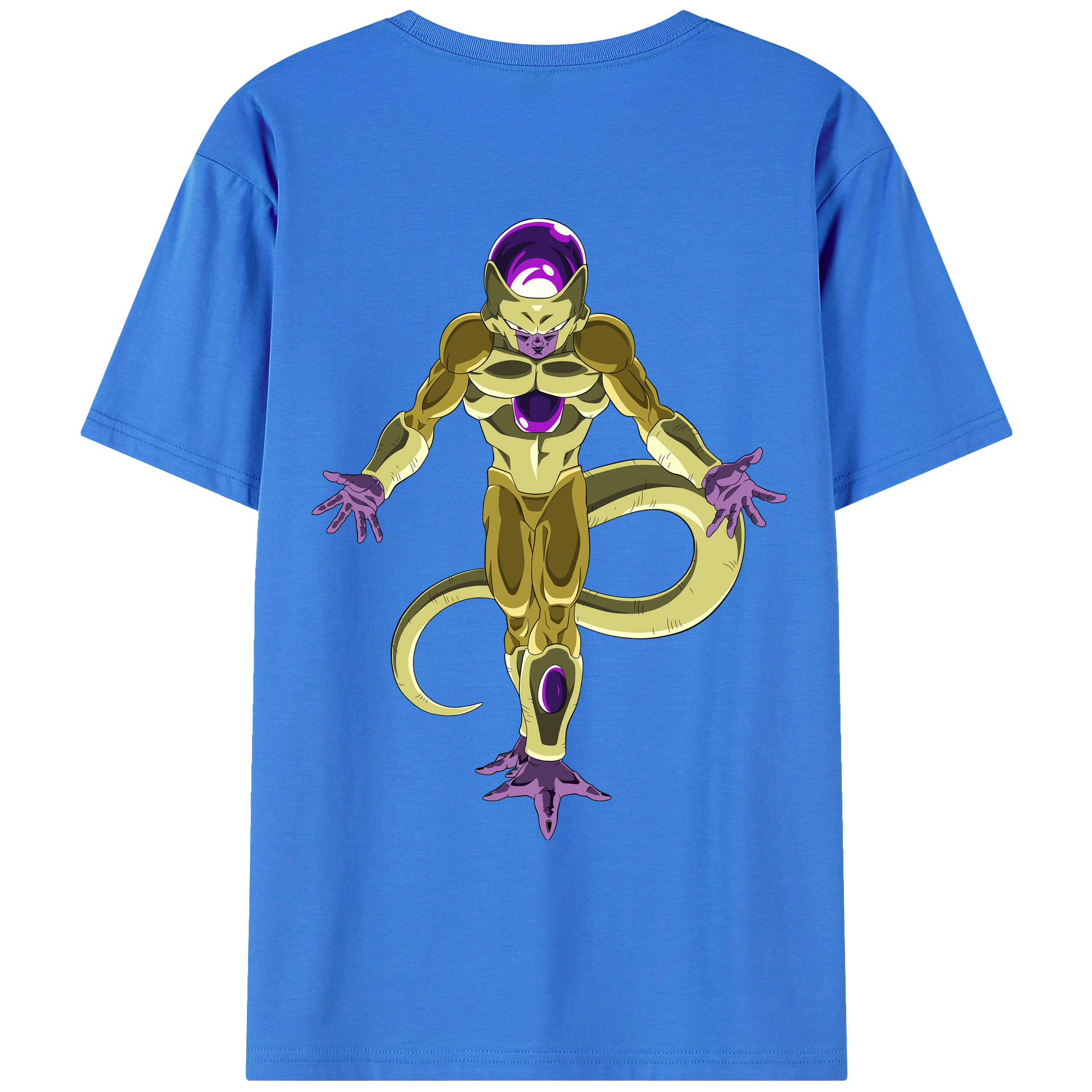 （画像用） ドラゴンボール フリーザ DRAGON BALL Frieza 綿100％ メンズ半袖Tシャツ（バックプリント） 通気性