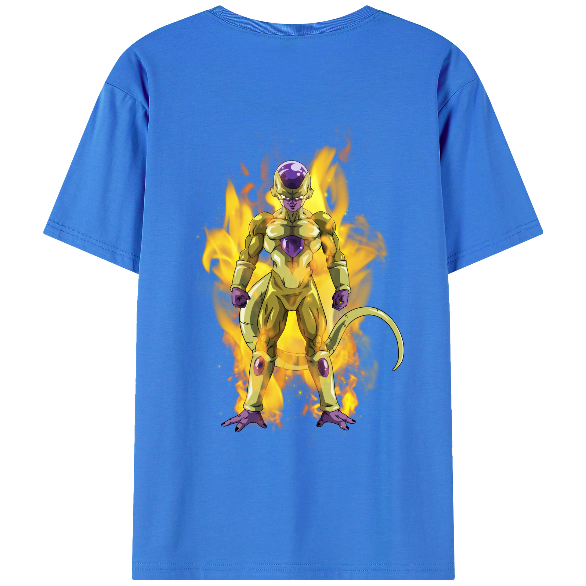 （画像用） ドラゴンボール フリーザ DRAGON BALL Frieza 綿100％ メンズ半袖Tシャツ（バックプリント） 通気性