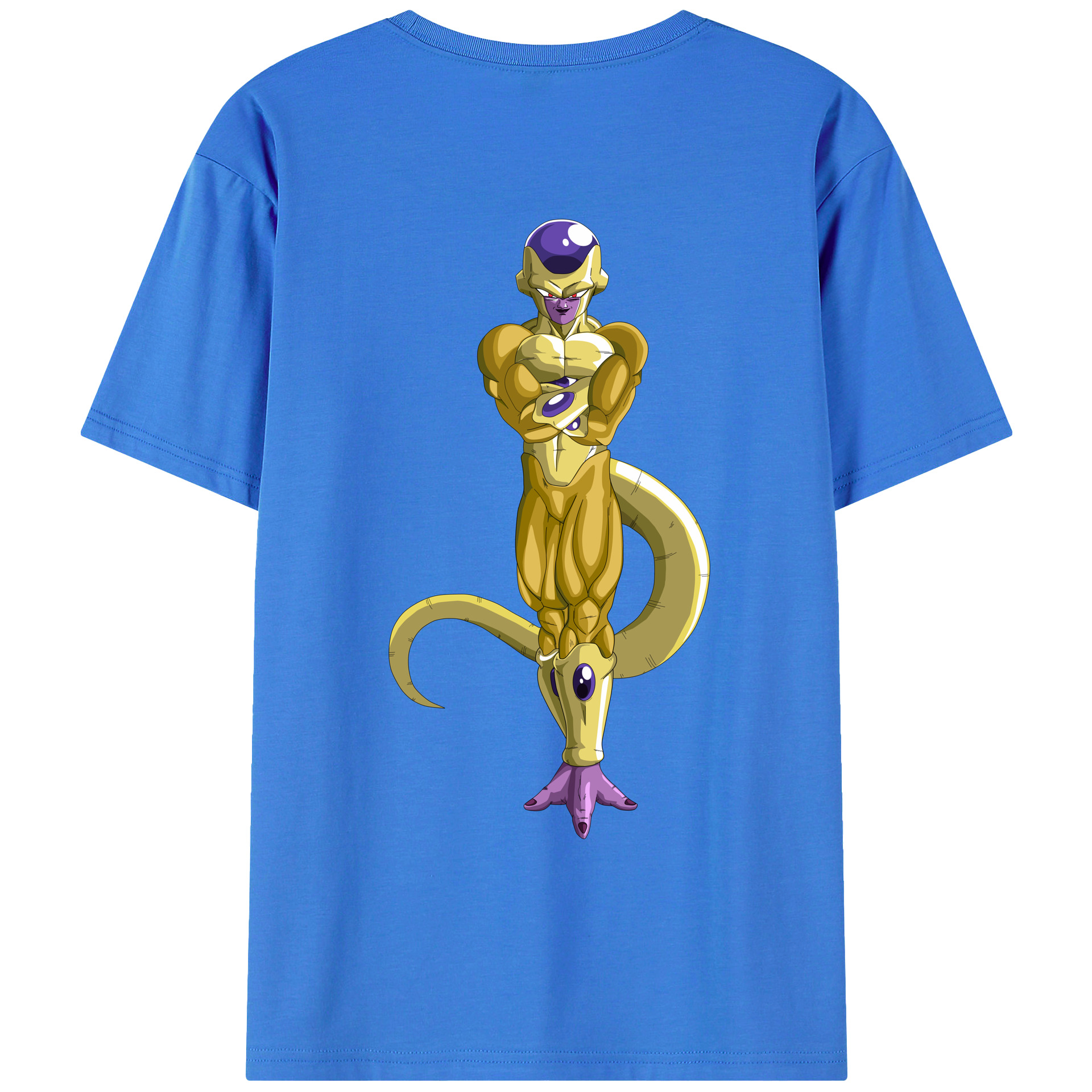 （画像用） ドラゴンボール フリーザ DRAGON BALL Frieza 綿100％ メンズ半袖Tシャツ（バックプリント） 通気性