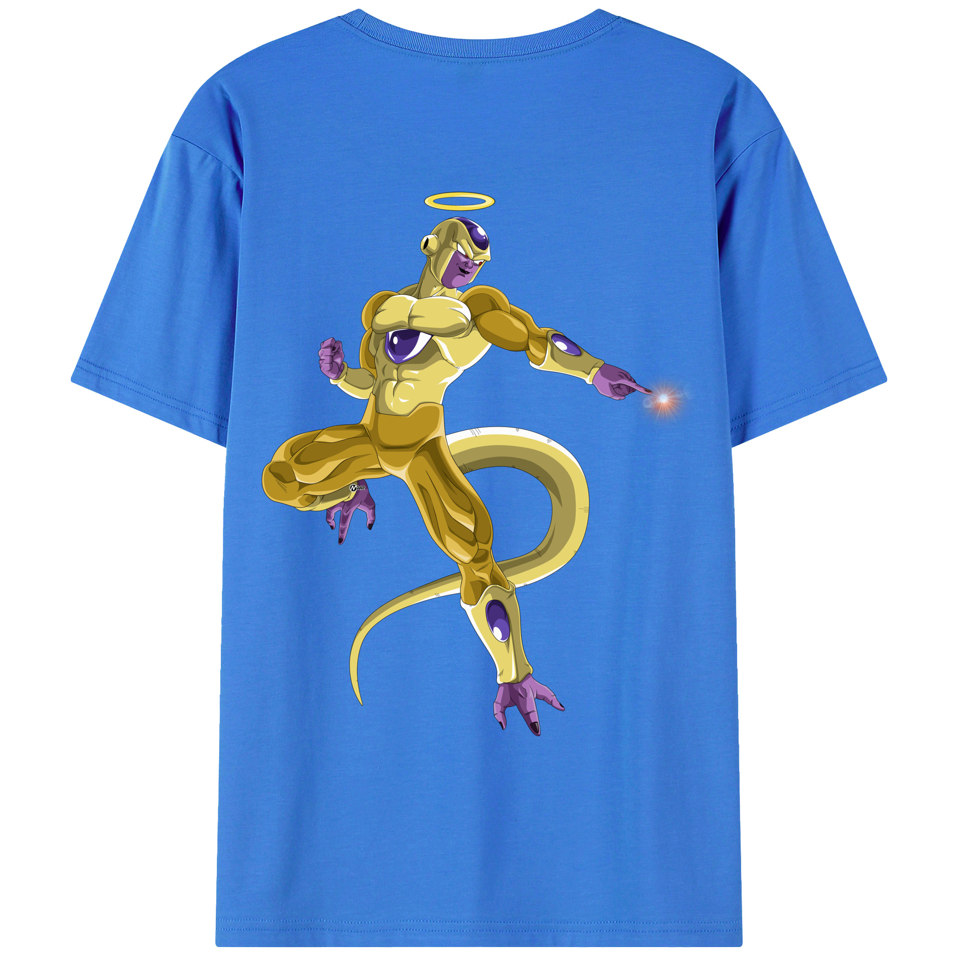 （画像用） ドラゴンボール フリーザ DRAGON BALL Frieza 綿100％ メンズ半袖Tシャツ（バックプリント） 通気性