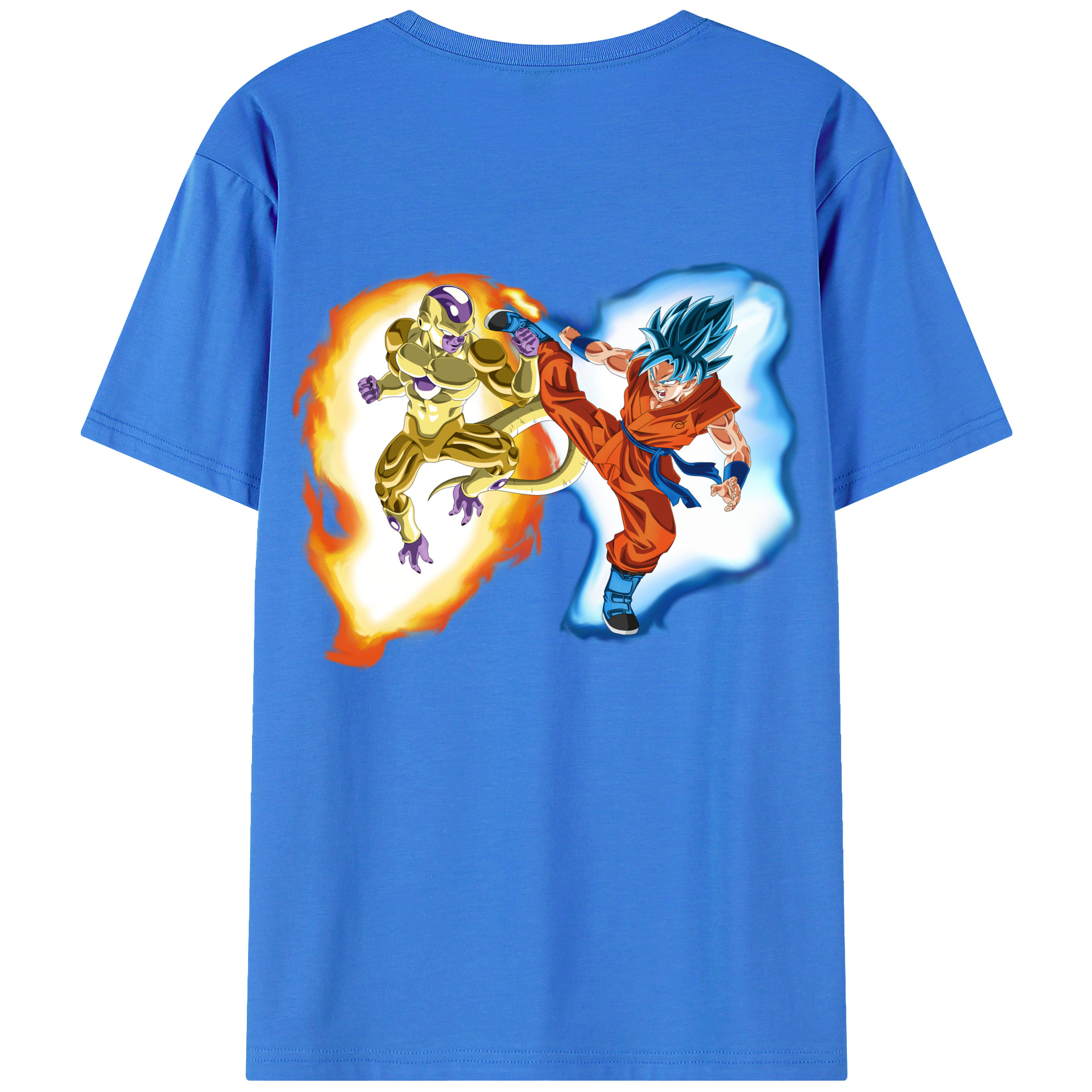 （画像用） ドラゴンボール フリーザ DRAGON BALL Frieza 綿100％ メンズ半袖Tシャツ（バックプリント） 通気性